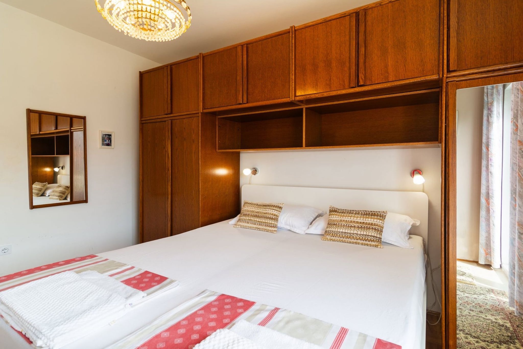 Apartments Sunshine Sutivan - Two Bedroom Apartment with Balcony-Slaapkamer