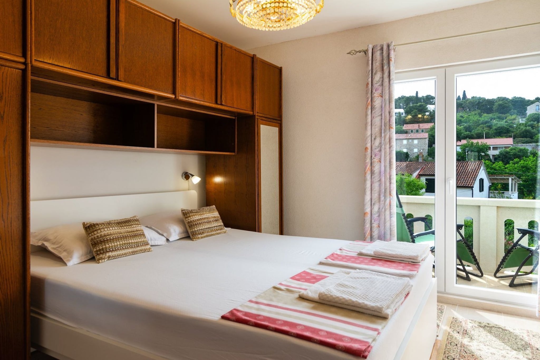 Apartments Sunshine Sutivan - Two Bedroom Apartment with Balcony-Slaapkamer