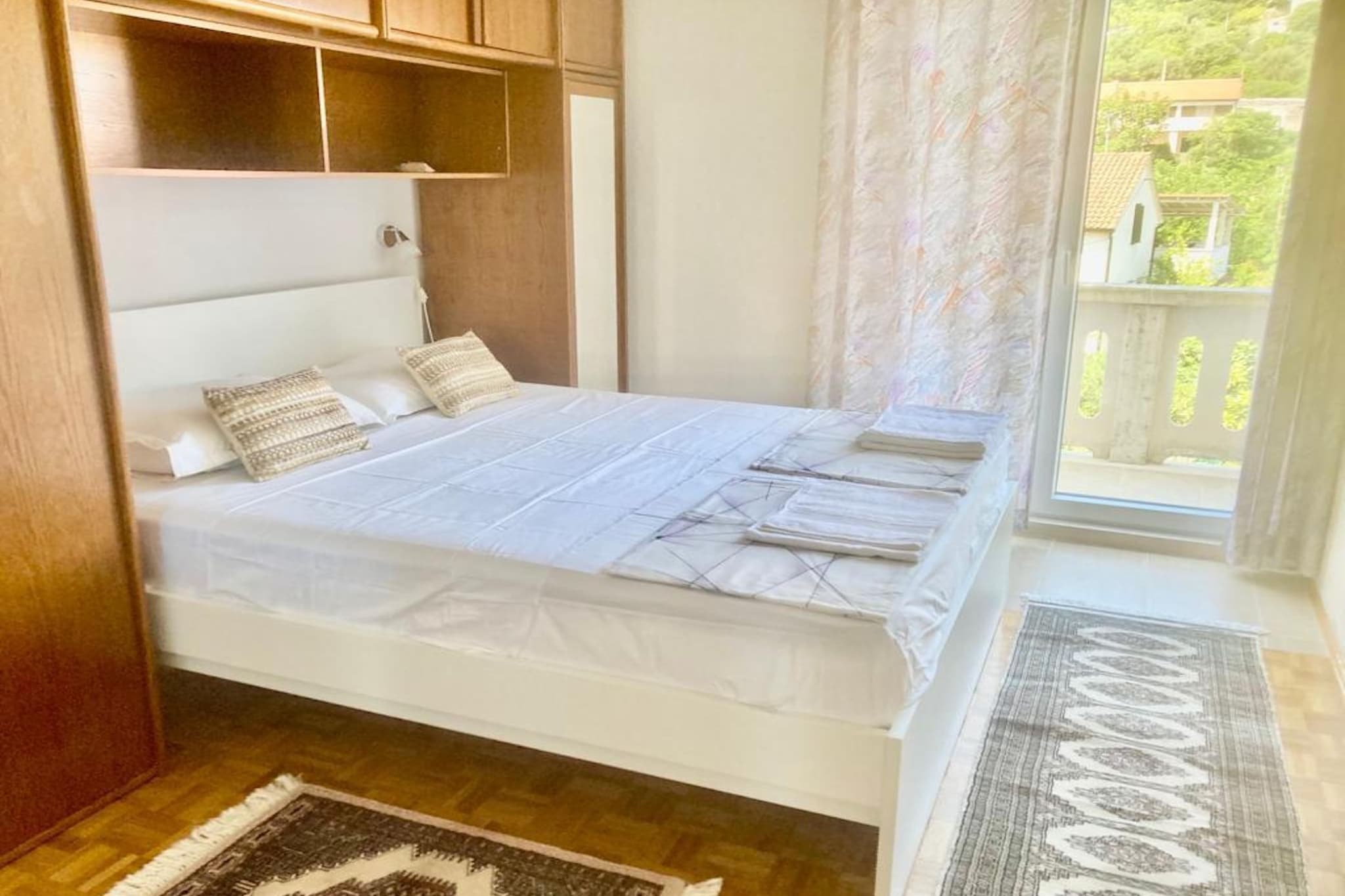 Apartments Sunshine Sutivan - Two Bedroom Apartment with Balcony-Slaapkamer