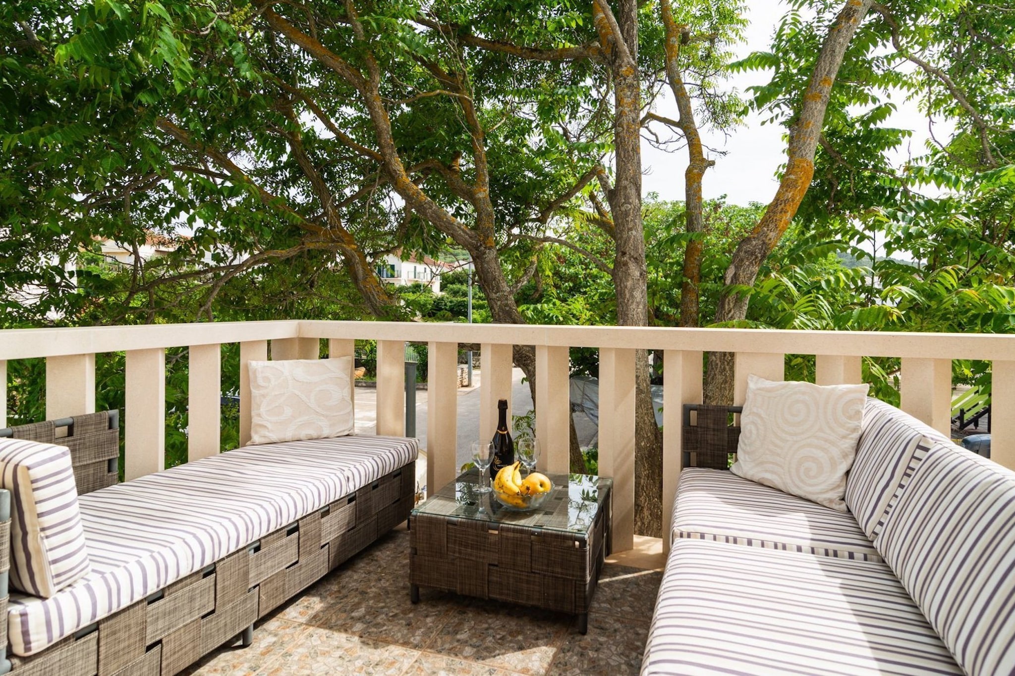 Apartments Sunshine Sutivan - Two Bedroom Apartment with Balcony-Terrasbalkon