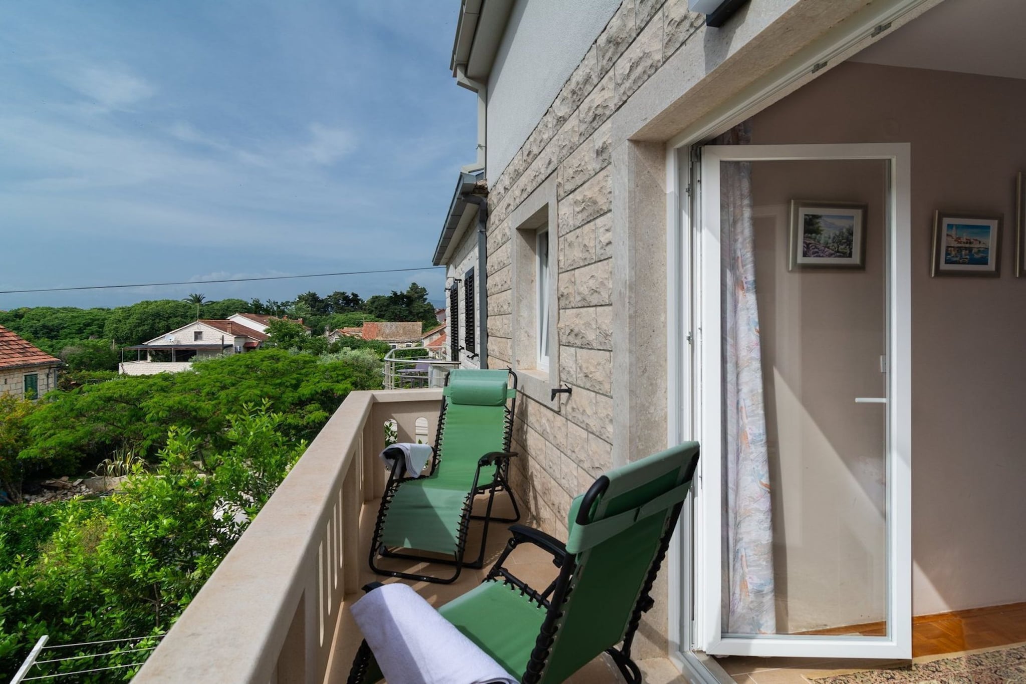 Apartments Sunshine Sutivan - Two Bedroom Apartment with Balcony-Terrasbalkon
