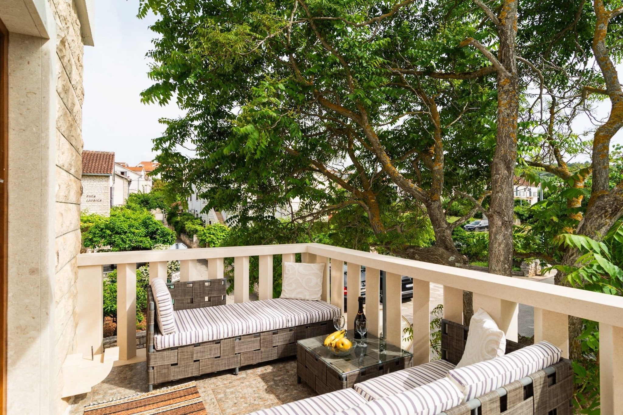 Apartments Sunshine Sutivan - Two Bedroom Apartment with Balcony-Terrasbalkon