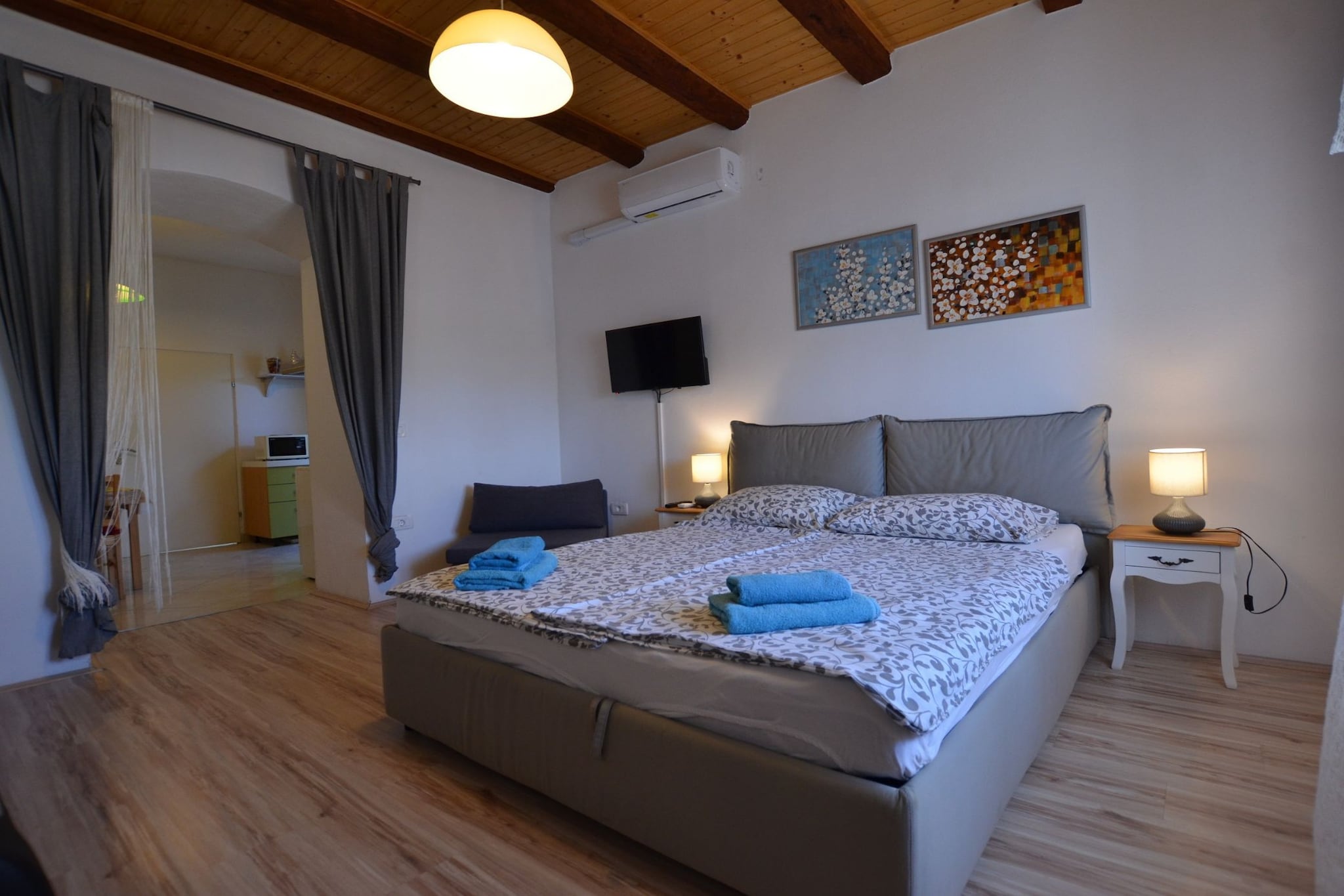 Tranquil Rovinj Studio Apartments - Studio Apartment with Terrace-Bedroom