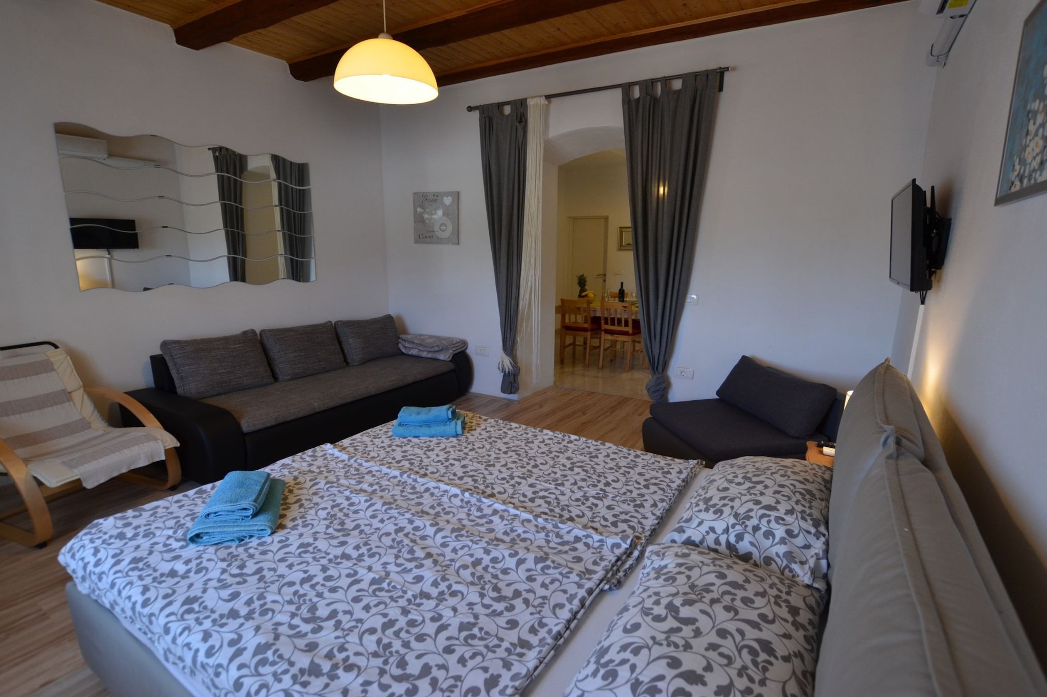 Tranquil Rovinj Studio Apartments - Studio Apartment with Terrace-Bedroom