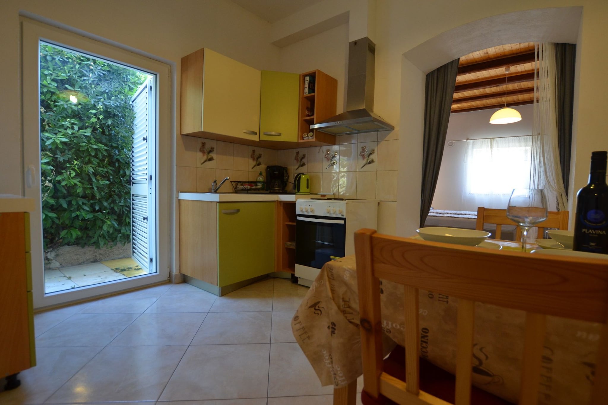 Tranquil Rovinj Studio Apartments - Studio Apartment with Terrace-Kitchen
