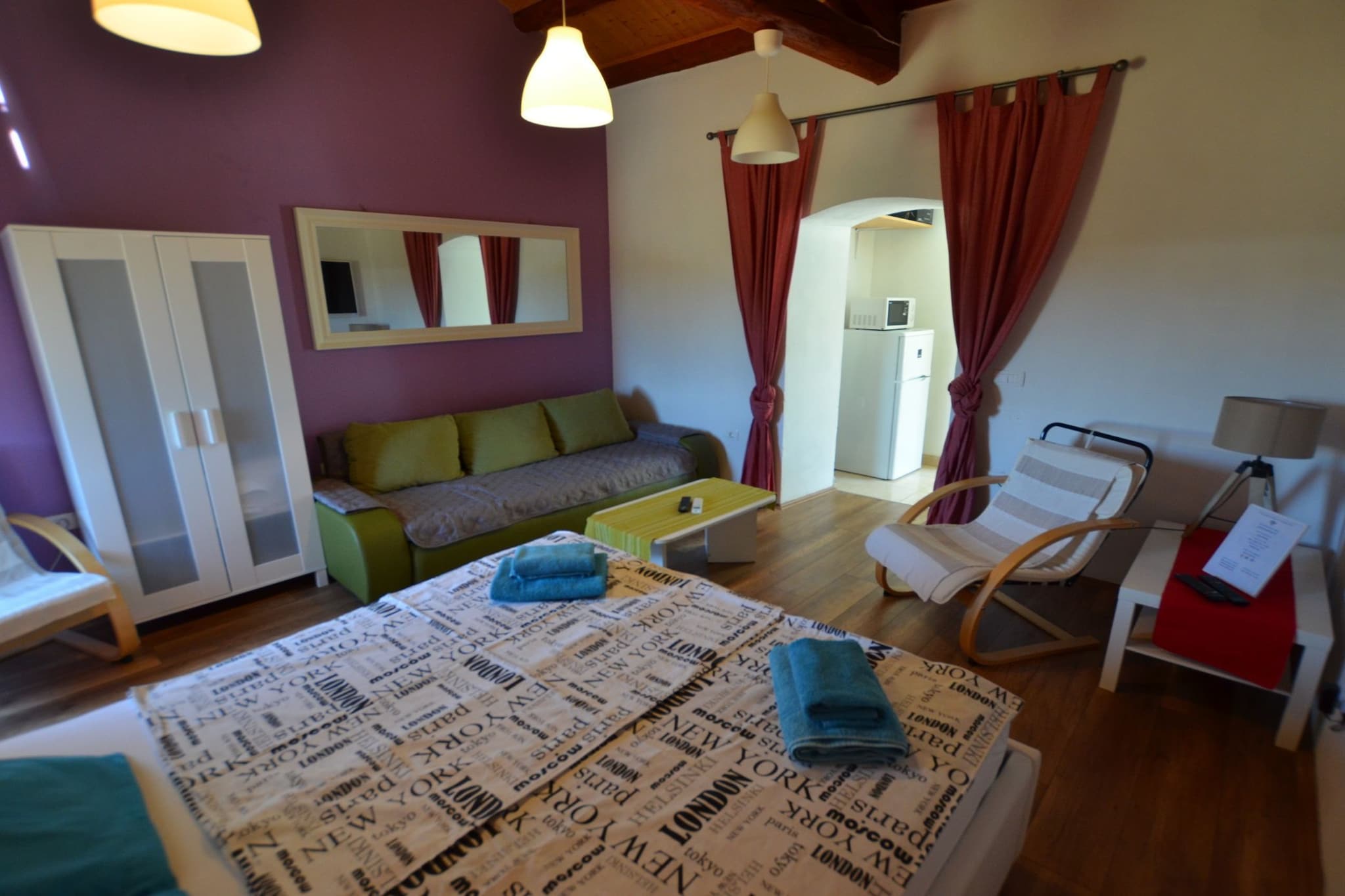 Tranquil Rovinj Studio Apartments - Studio Apartment with Balcony-Bedroom