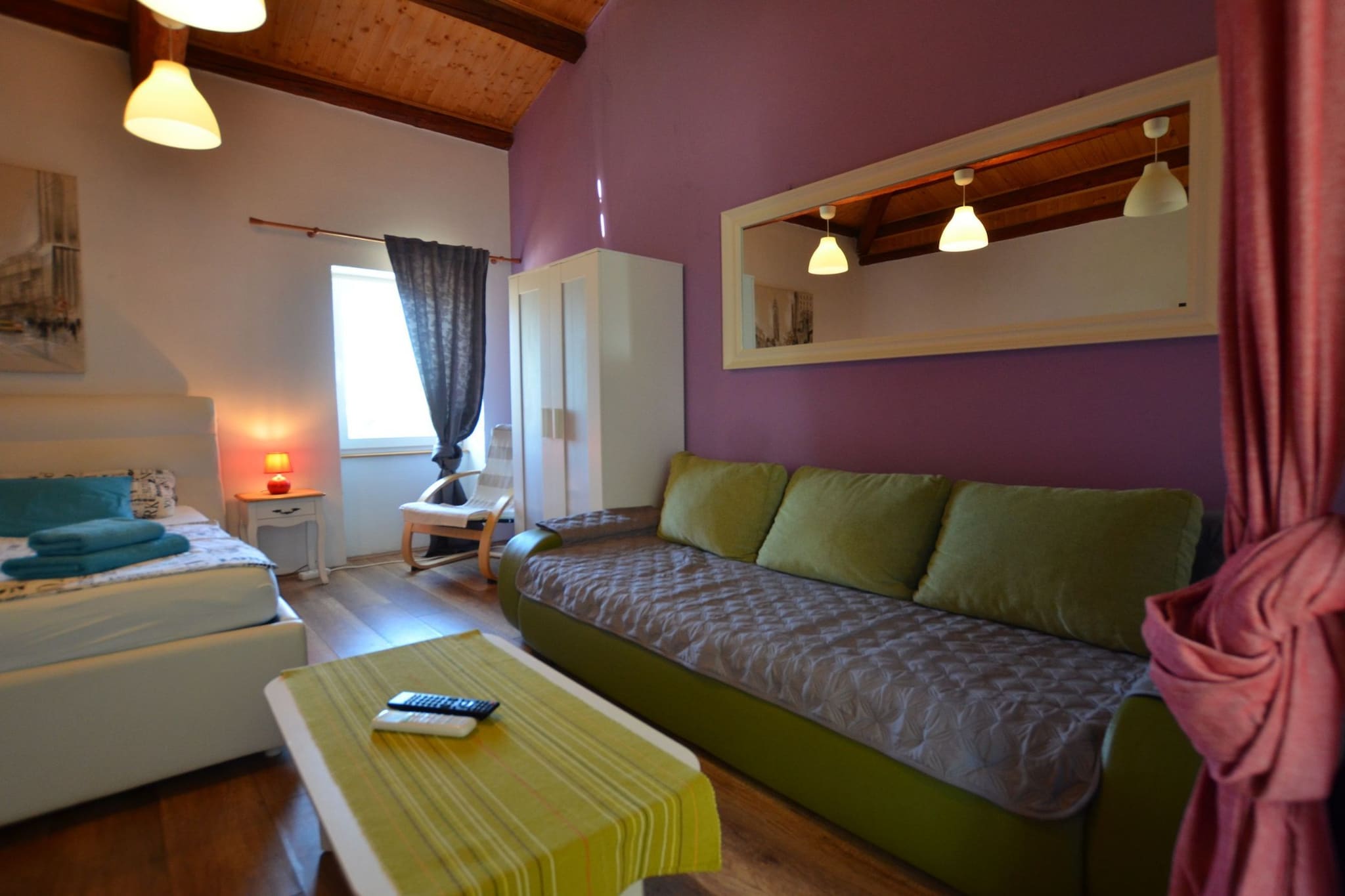 Tranquil Rovinj Studio Apartments - Studio Apartment with Balcony-Bedroom