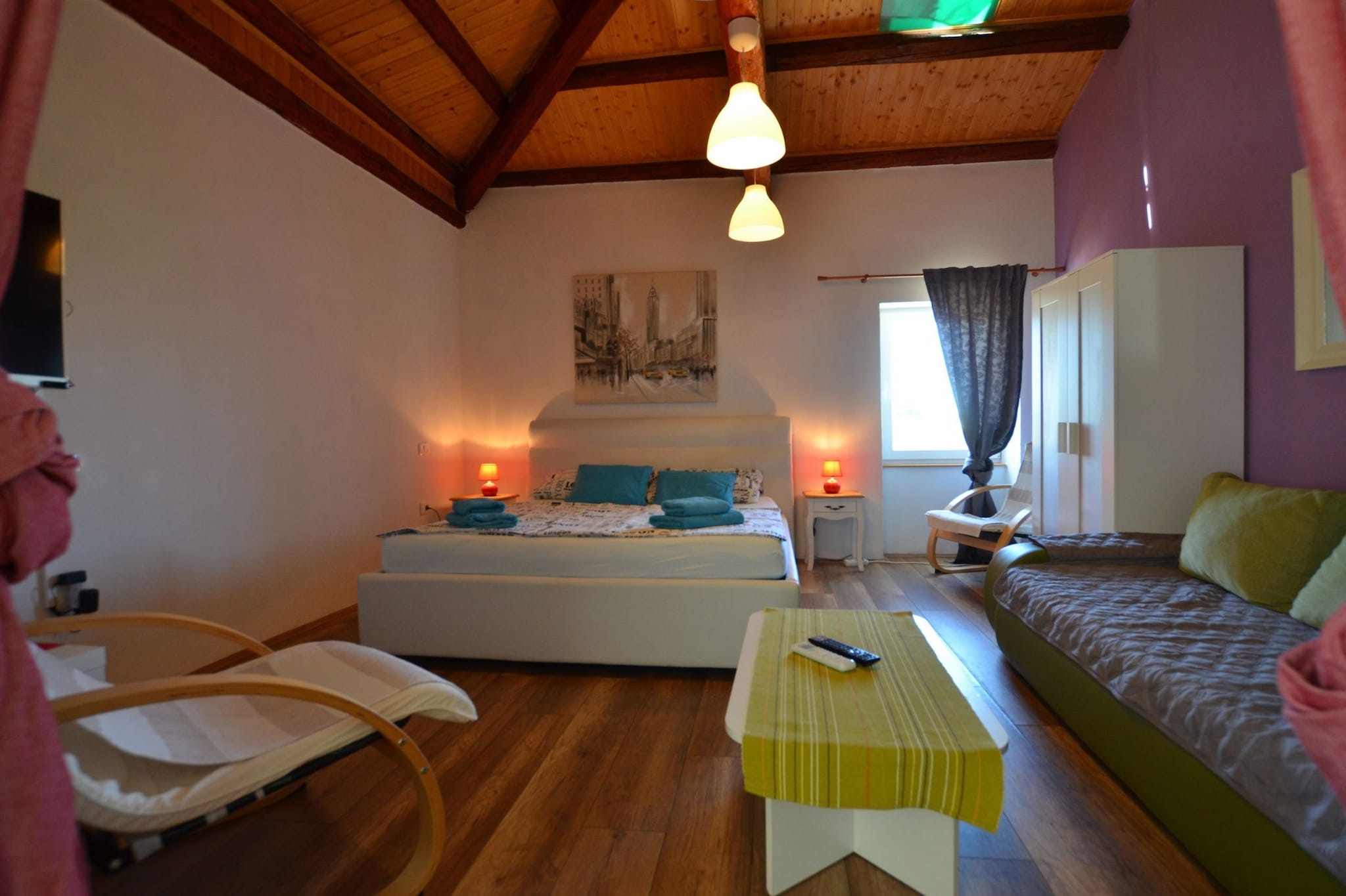 Tranquil Rovinj Studio Apartments - Studio Apartment with Balcony-Bedroom