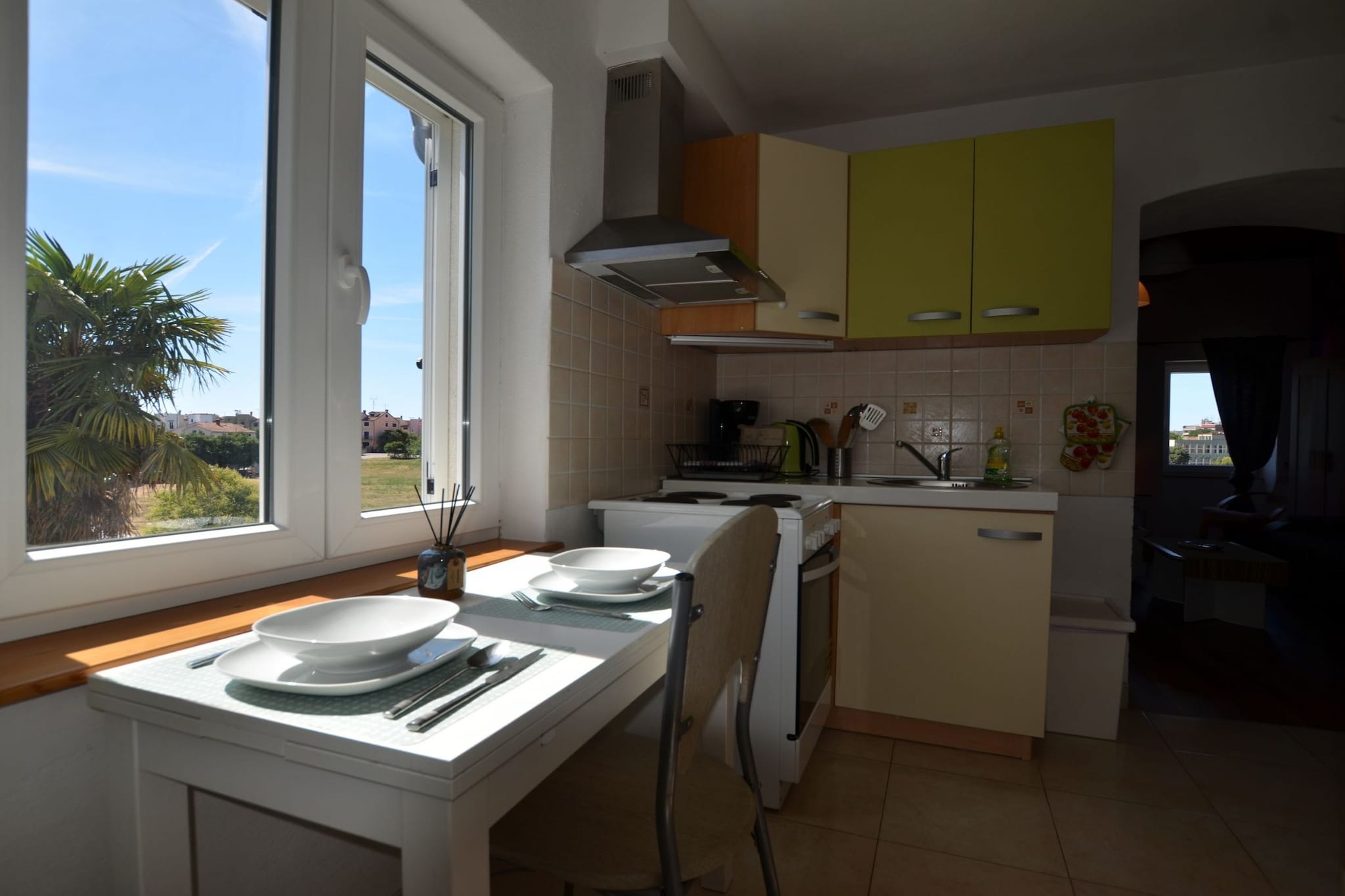 Tranquil Rovinj Studio Apartments - Studio Apartment with Balcony-Kitchen