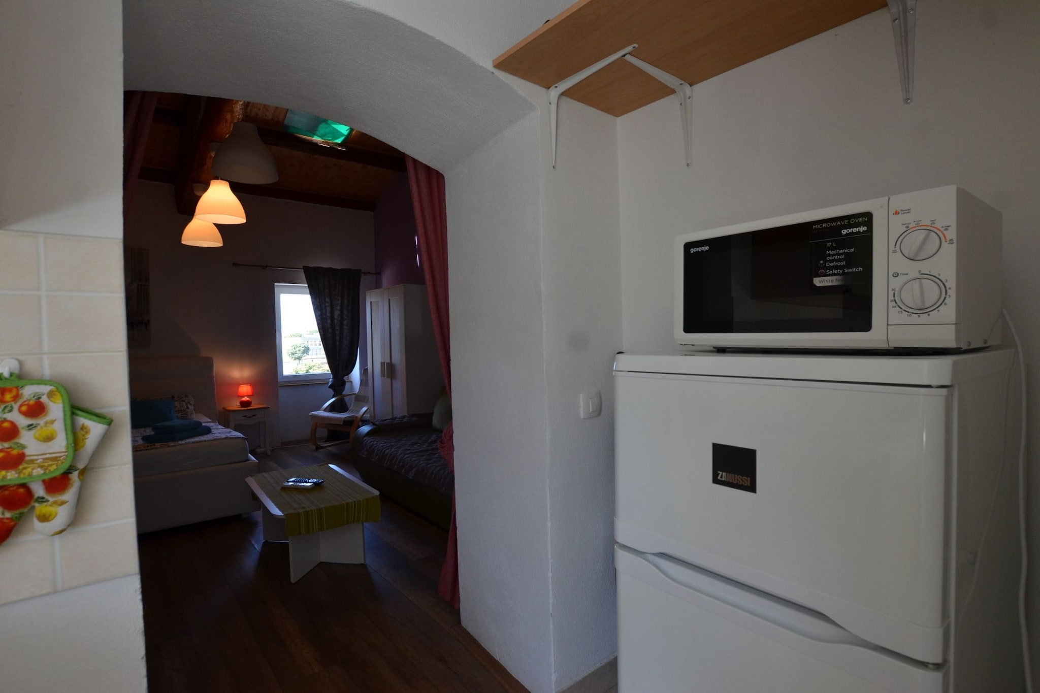 Tranquil Rovinj Studio Apartments - Studio Apartment with Balcony-Kitchen