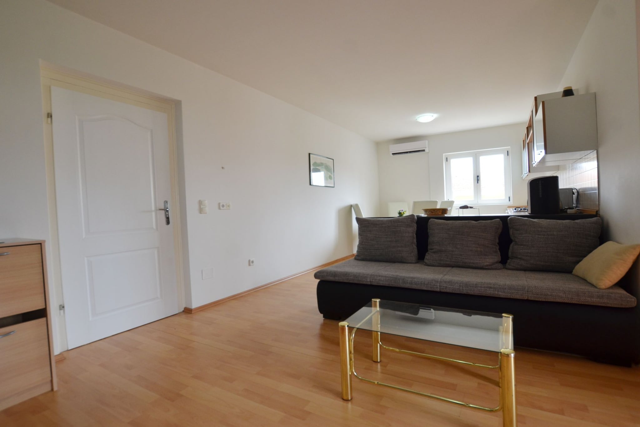 Spacious Apartment with Loggia - One Bedroom Apartment with Loggia-Living room