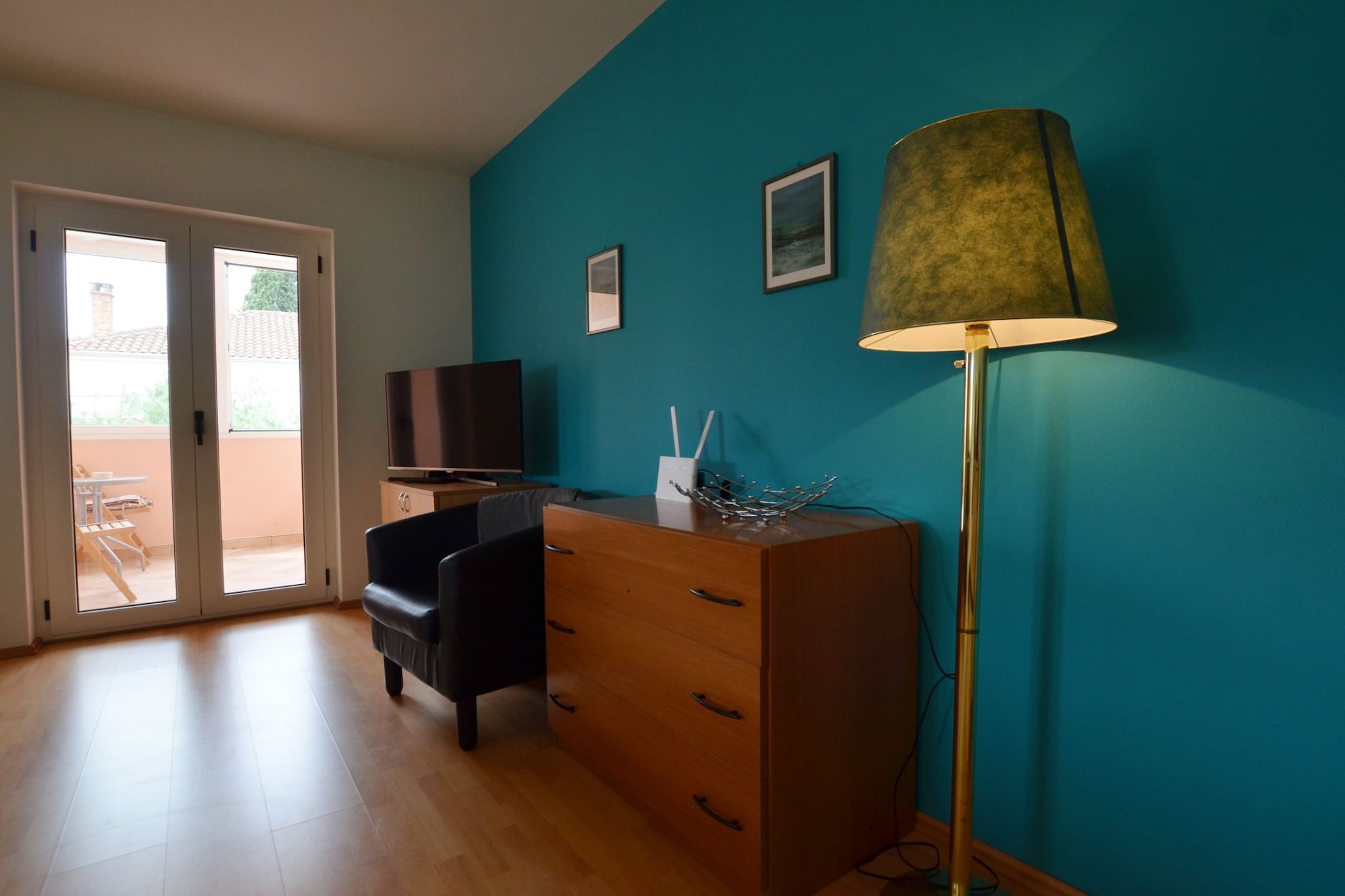 Spacious Apartment with Loggia - One Bedroom Apartment with Loggia-Living room