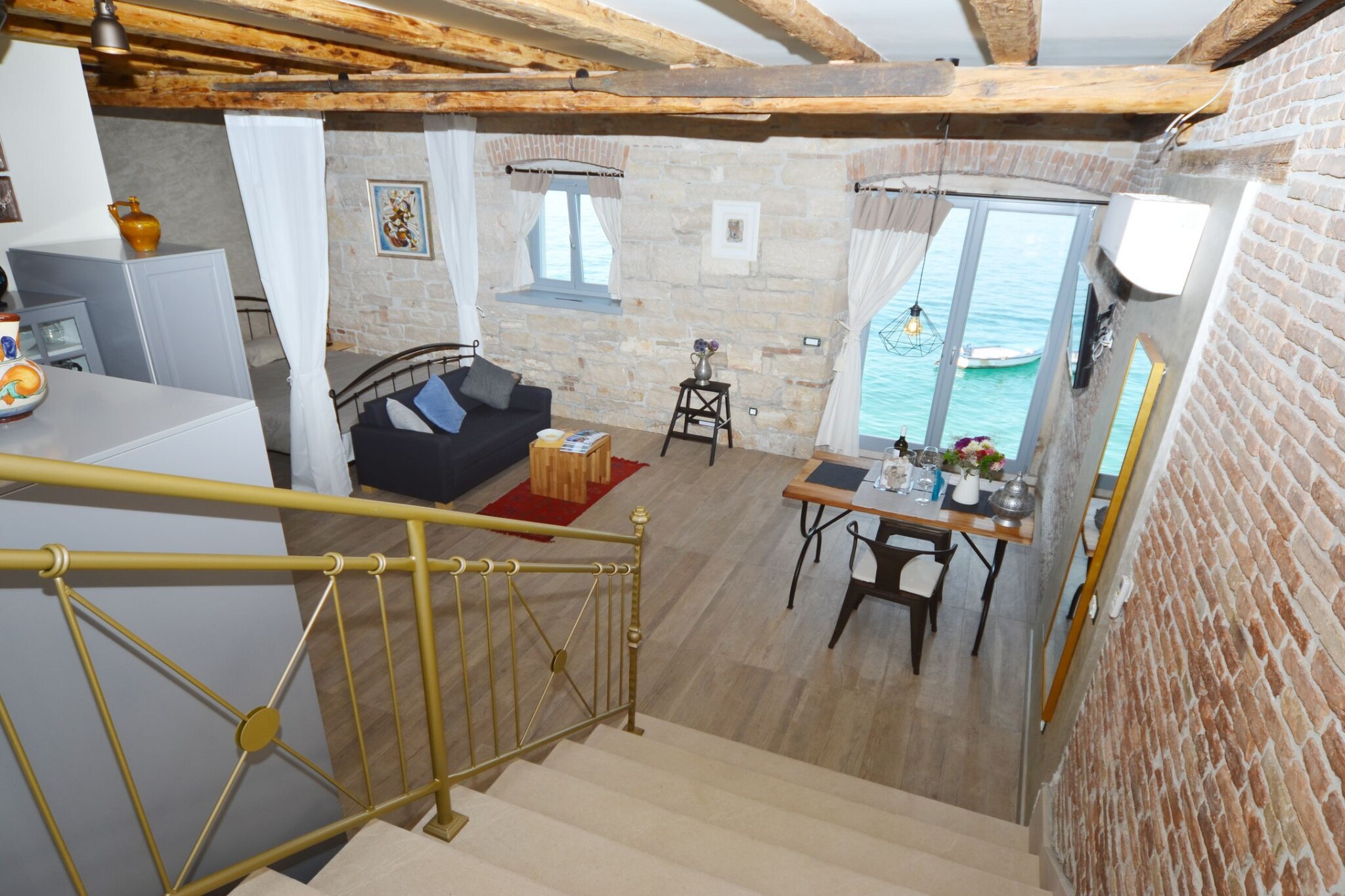 Seafront Rovinj Oasis Apartment - Studio Apartment with Sea View-Treppe