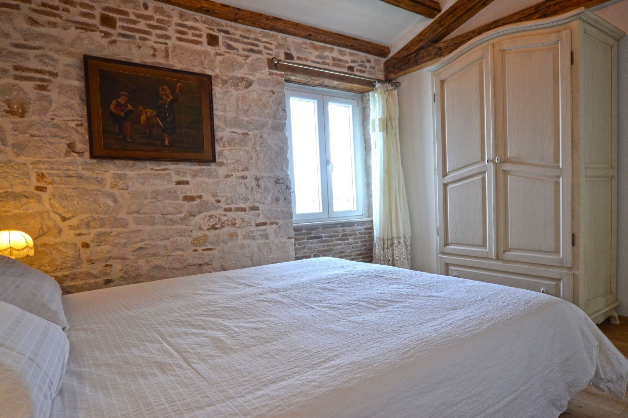 Serene Sea View Rovinj Apartment - Two Bedroom Apartment with Sea View-Schlafzimmer