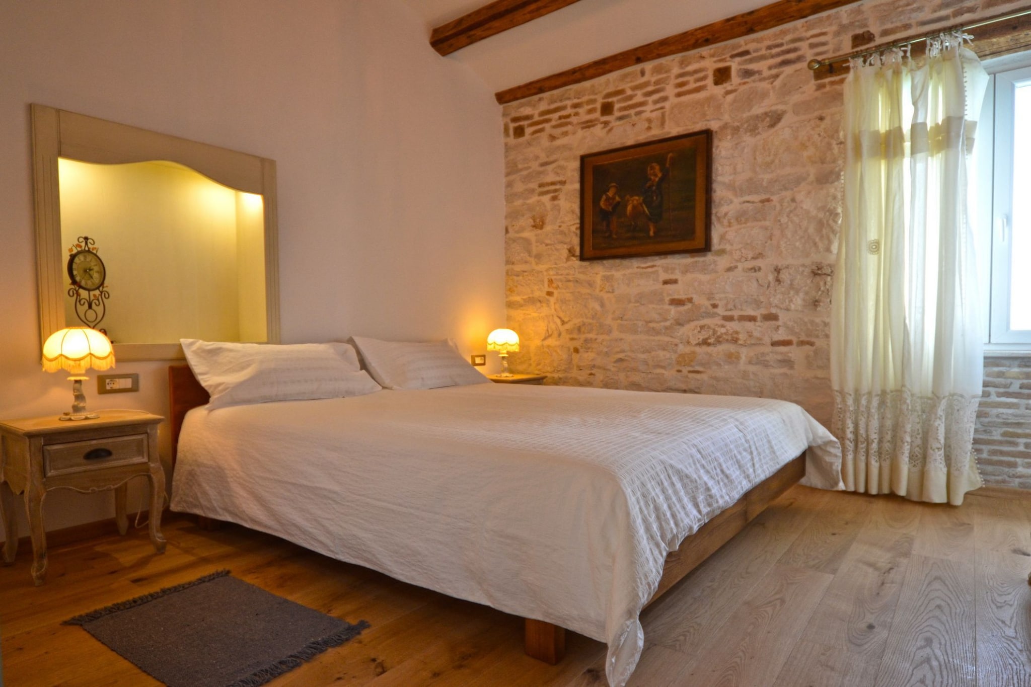 Serene Sea View Rovinj Apartment - Two Bedroom Apartment with Sea View-Schlafzimmer