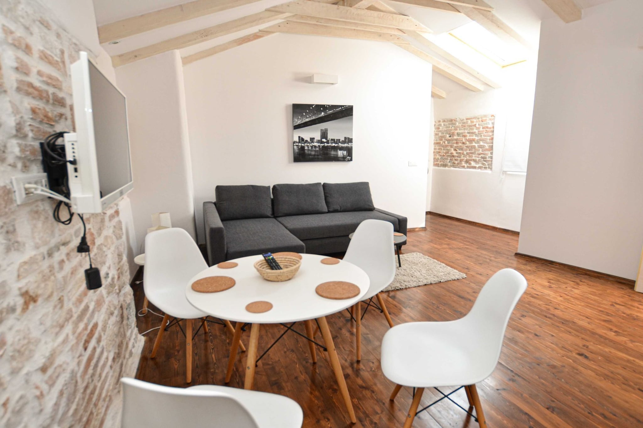 Trendy and Chic Rovinj Downtown Apartments - Standard One Bedroom Apartment (owner Attick)-Wohnzimmer