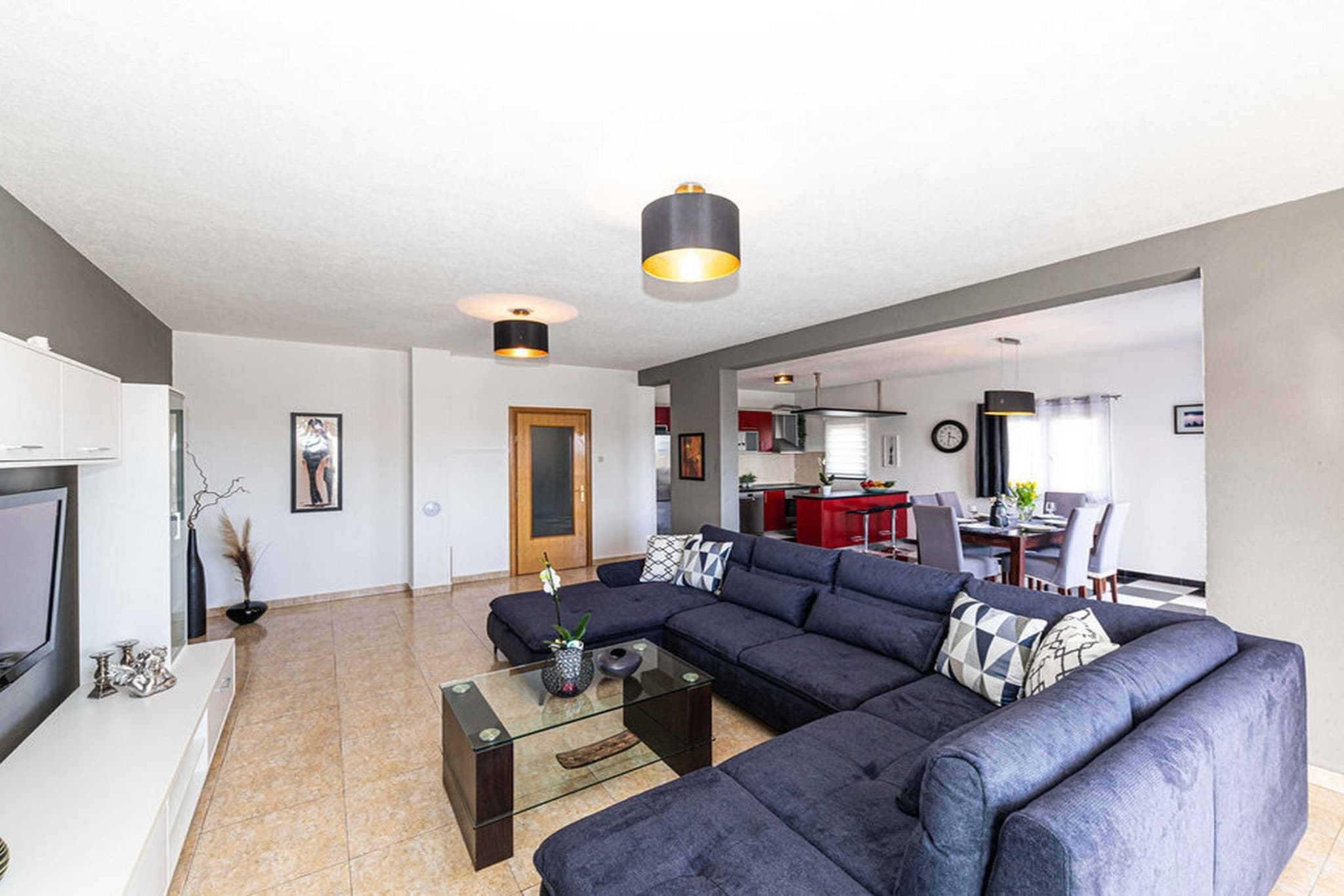 Exquisite Spacious Villa Bufaline with Pool and Gym - Eight Bedroom Villa with Pool and Gym-Living room