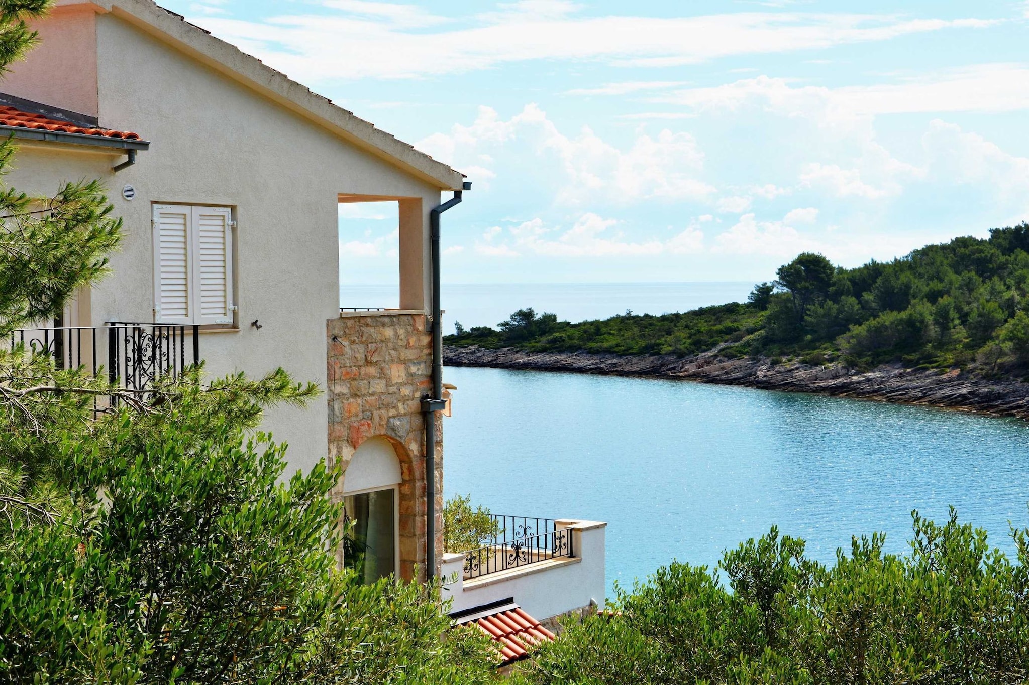 Blissful Bay Apartments Vrboska - One Bedroom Apartment with Balcony (owner Smokva)-Uitzicht