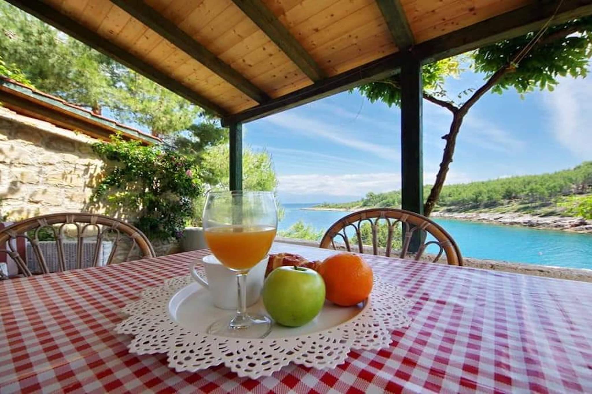 Blissful Bay Apartments Vrboska - One Bedroom Apartment with Terrace (owner Lovor)-Außenbereich