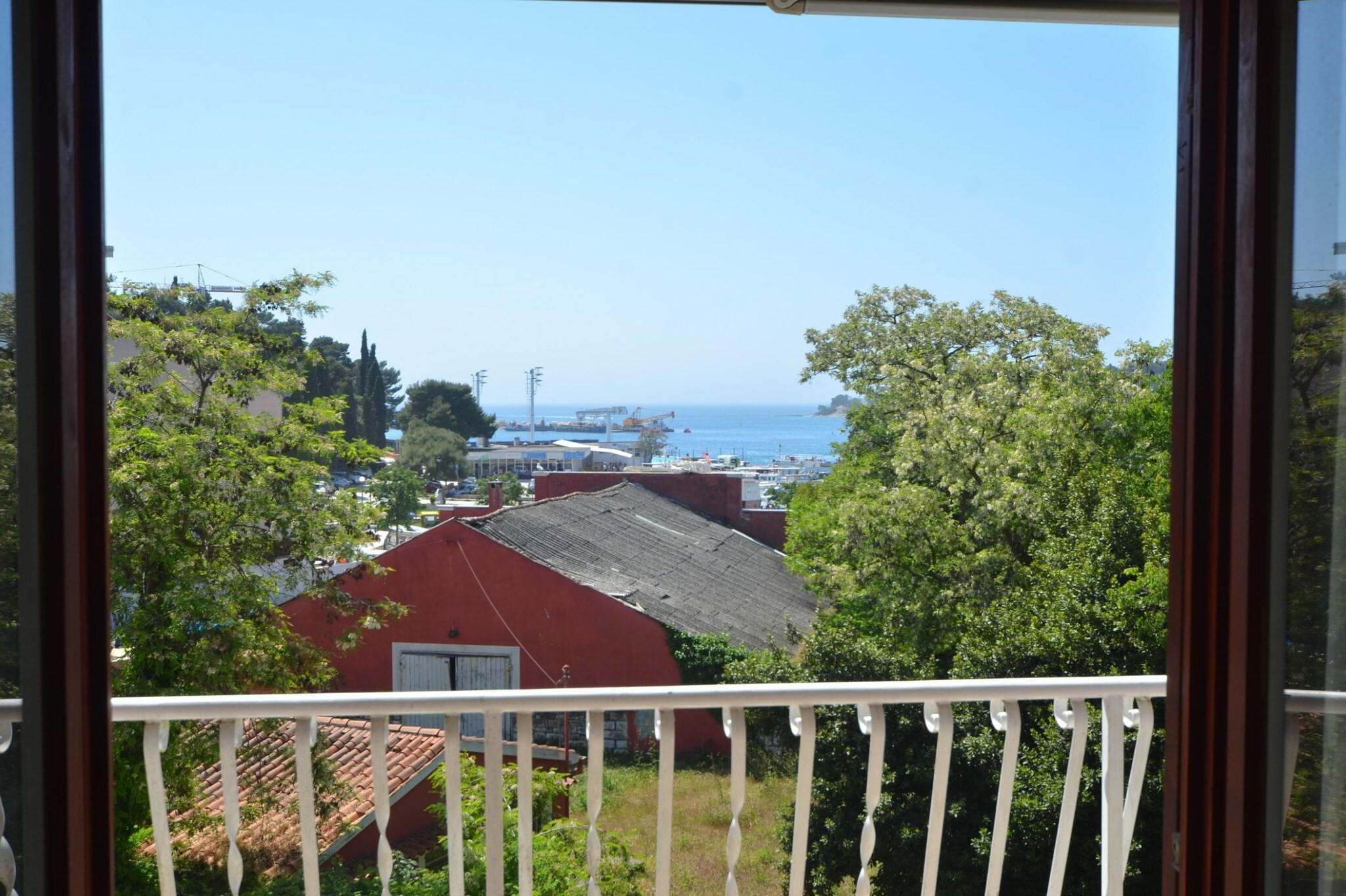 Spacious Rovinj Apartment with Balcony and Sea view - Two Bedroom Apartment with  Balcony and Sea View-Terrace balcony