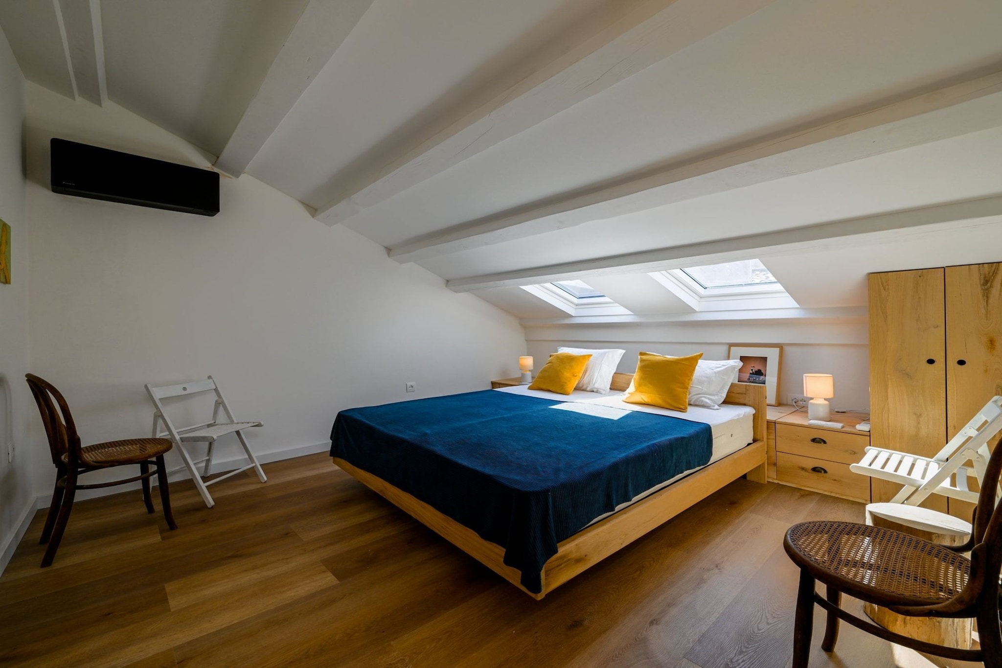 Radiant and Trendy Downtown Rovinj Apartment - One Bedroom Apartment-Bedroom