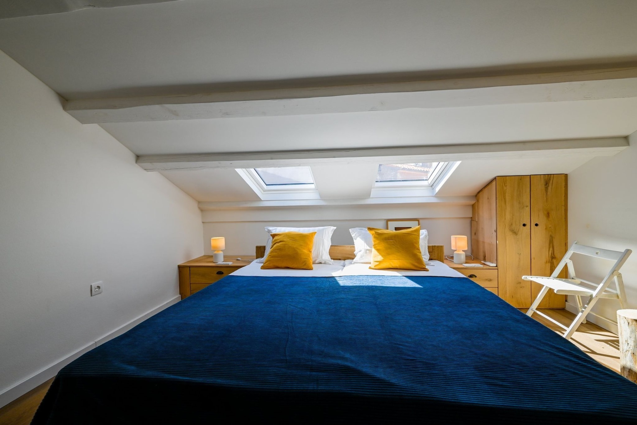 Radiant and Trendy Downtown Rovinj Apartment - One Bedroom Apartment-Bedroom