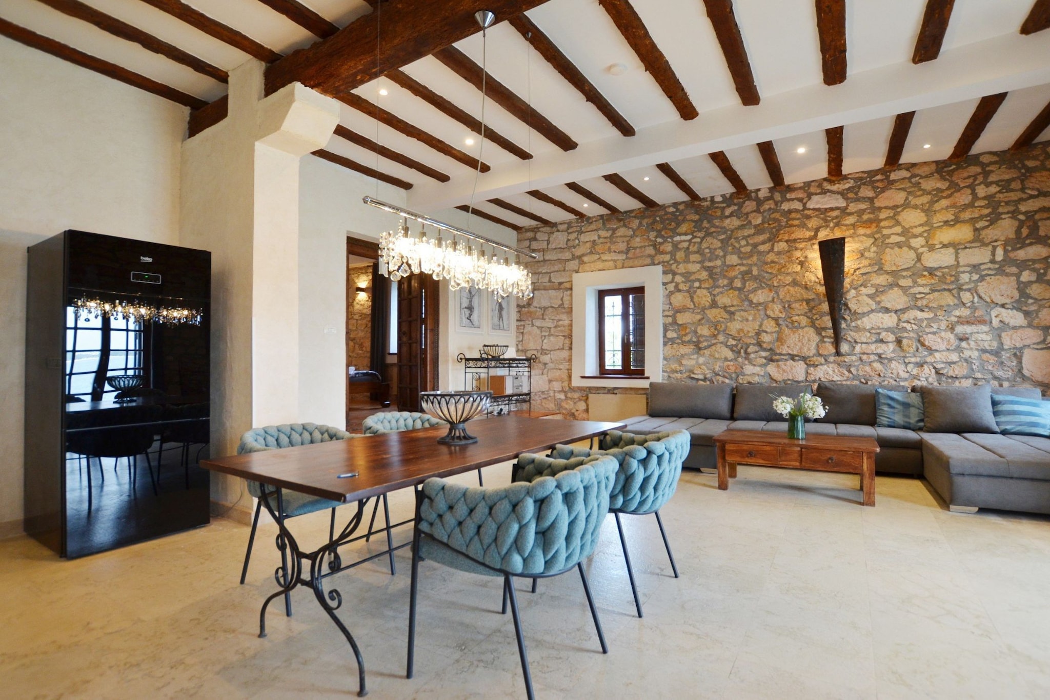 Waterside Cove Oasis Apartment Rovinj - One Bedroom Apartment with Sea View-Living room