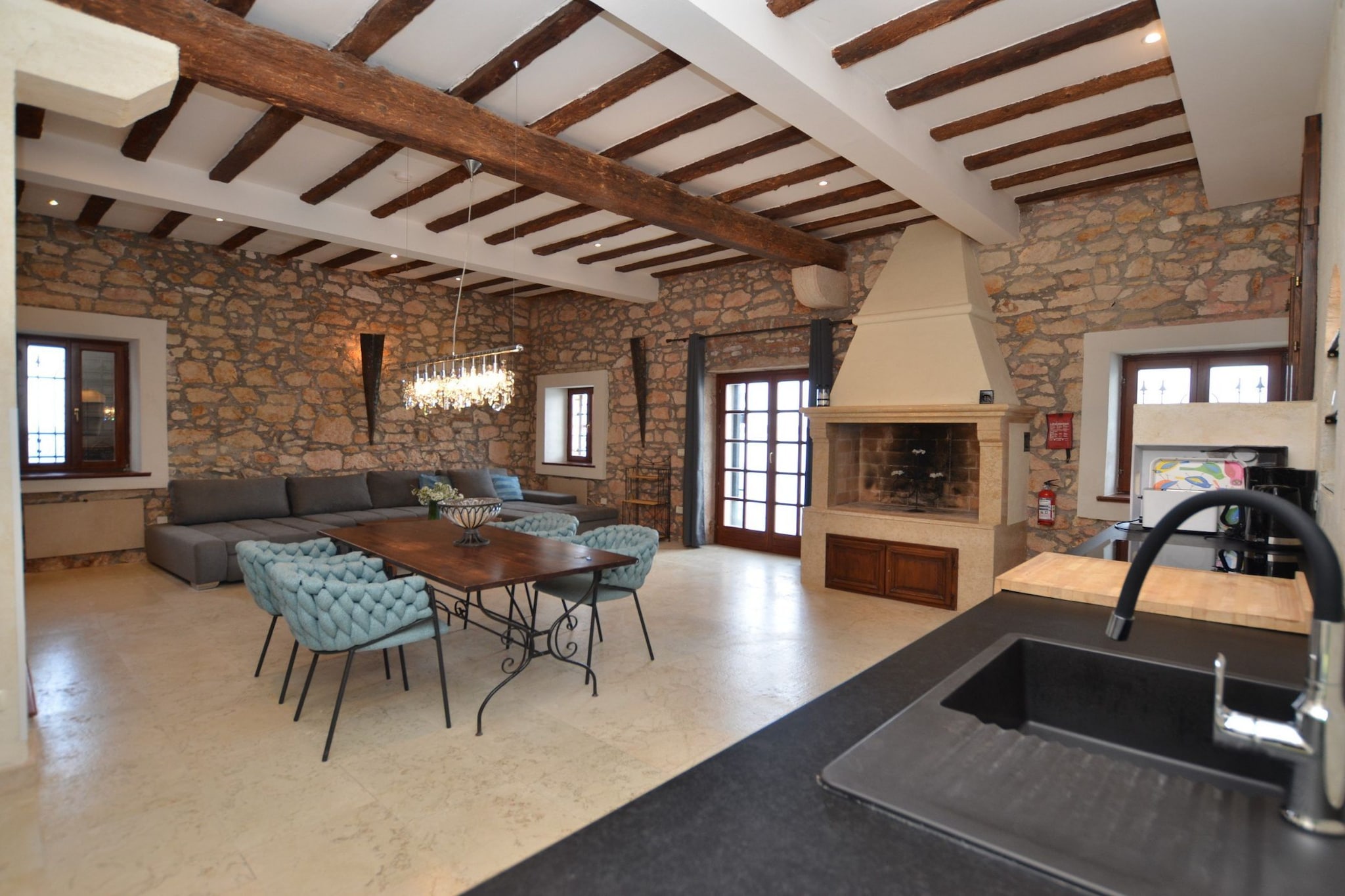 Waterside Cove Oasis Apartment Rovinj - One Bedroom Apartment with Sea View-Living room
