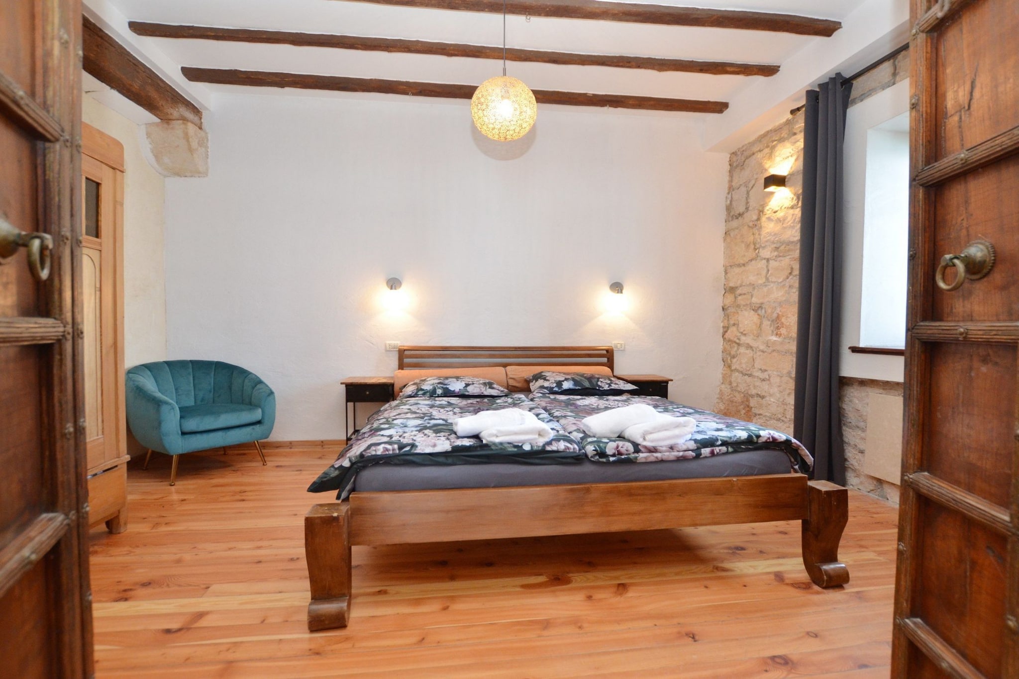 Waterside Cove Oasis Apartment Rovinj - One Bedroom Apartment with Sea View-Bedroom