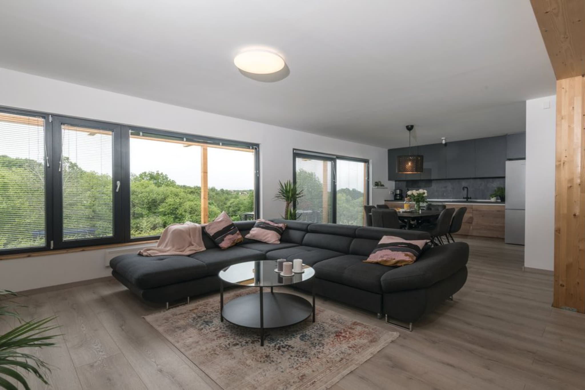 Holiday Home Arbaro - Three Bedroom Holiday Home with Pool-Woonkamer