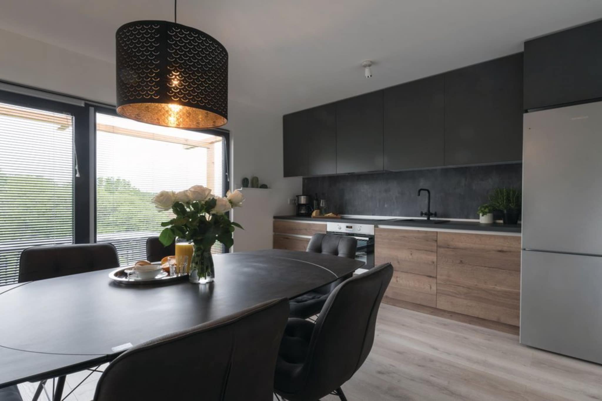 Holiday Home Arbaro - Three Bedroom Holiday Home with Pool-Eetkamer
