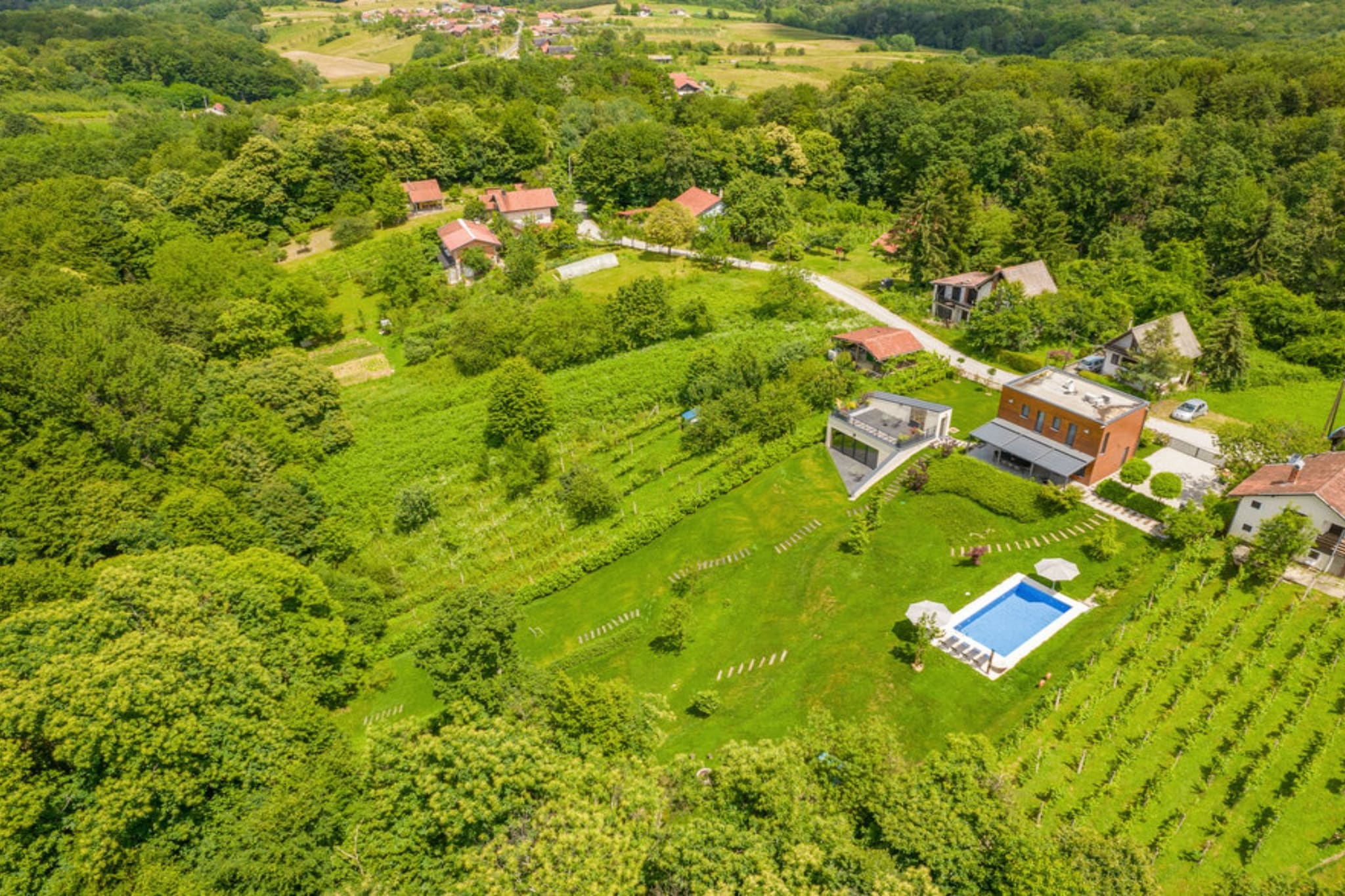 Holiday Home Arbaro - Three Bedroom Holiday Home with Pool-Uitzicht