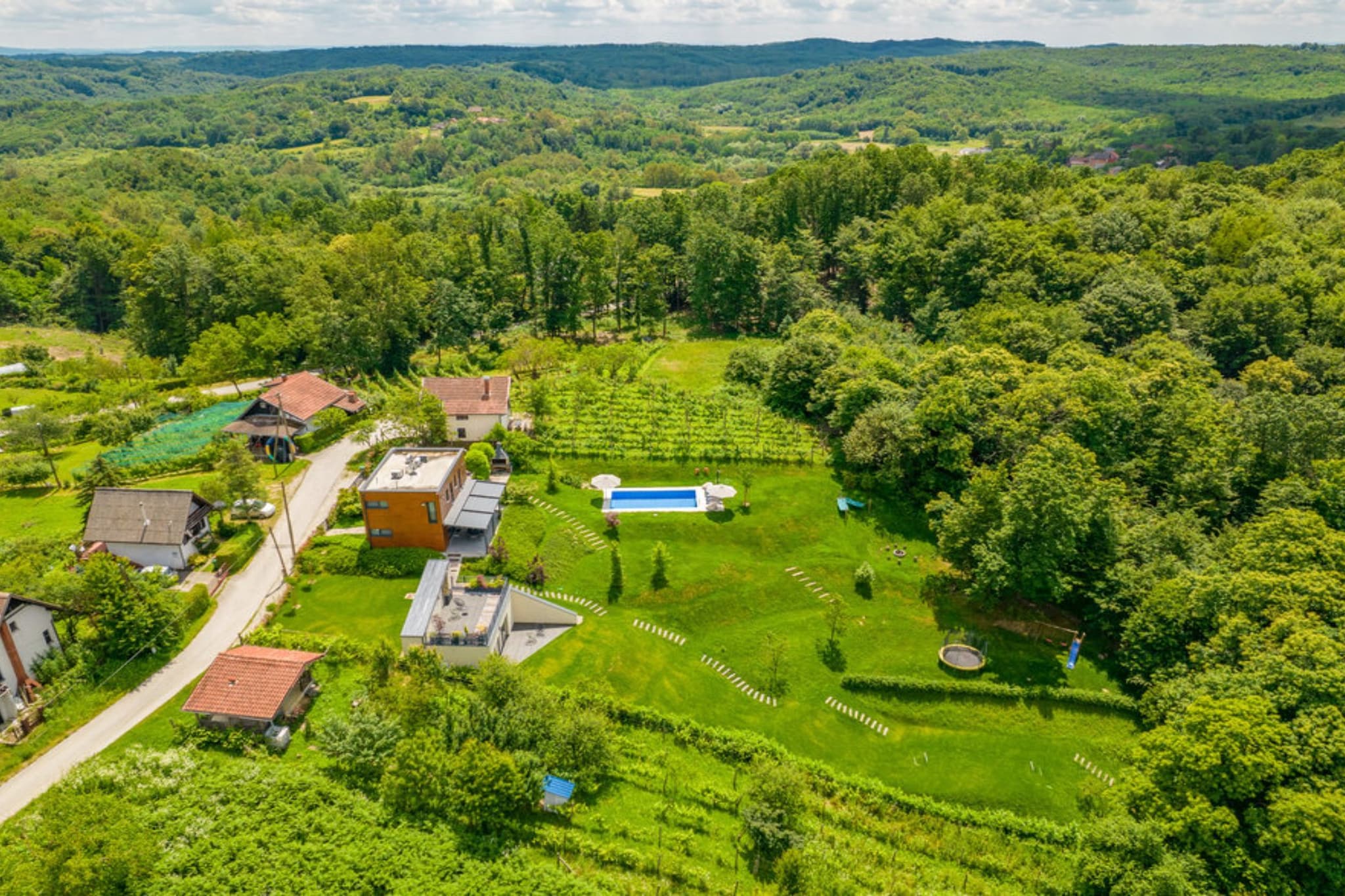 Holiday Home Arbaro - Three Bedroom Holiday Home with Pool-Uitzicht