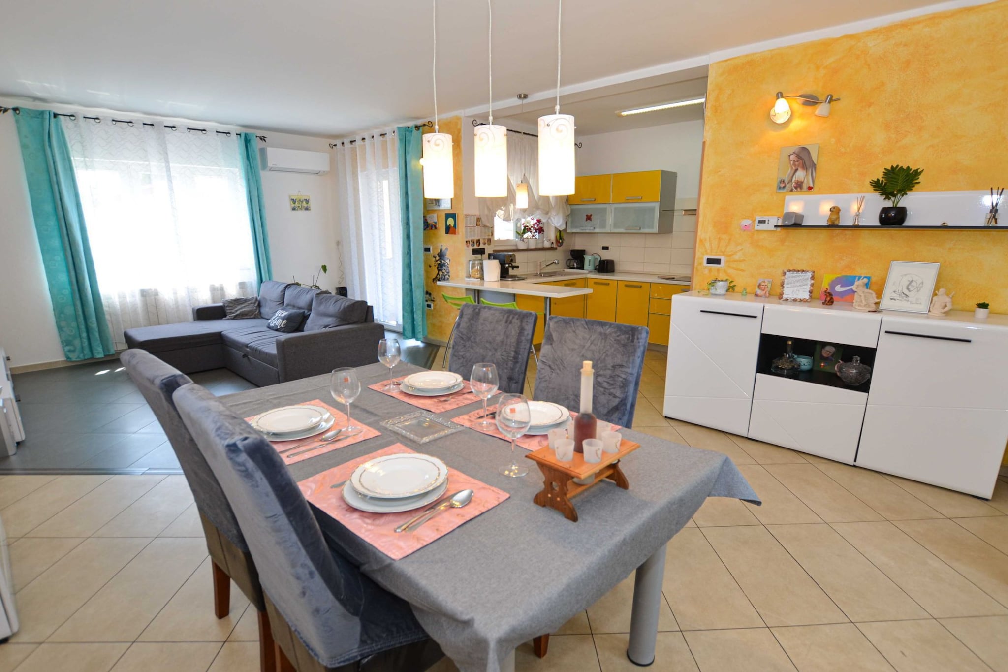 Radovani Peaceful and Serene Apartment with Terrace - Two Bedroom Apartment with Terrace-Keuken