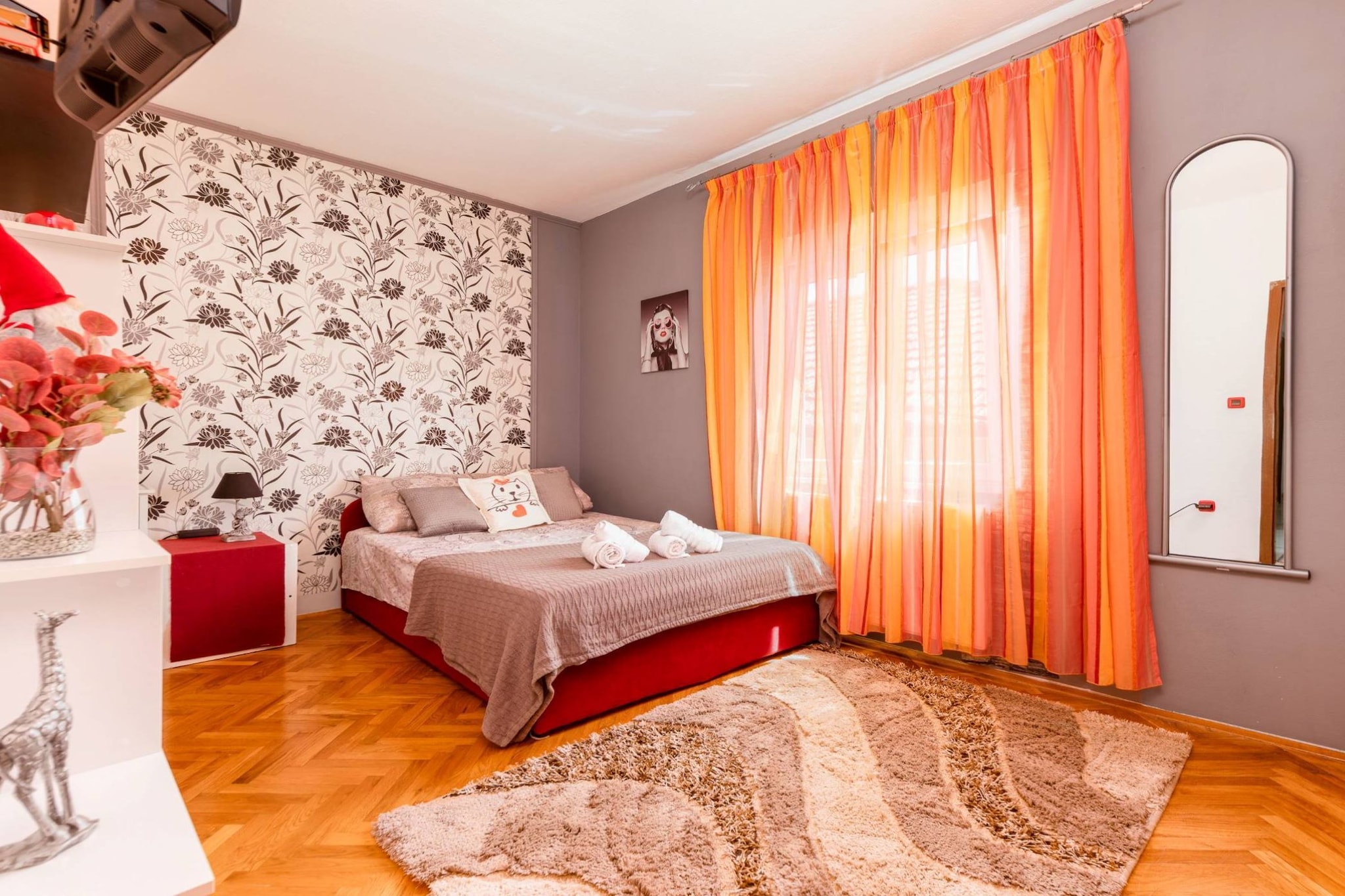 Luxury Seget Donji Apartments with Terrace and Sea View - Three Bedroom Apartment with Terrace and Sea View-Bedroom