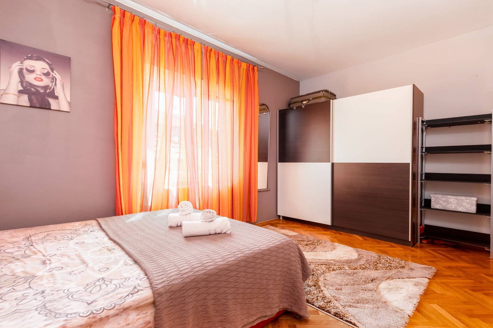 Luxury Seget Donji Apartments with Terrace and Sea View - Three Bedroom Apartment with Terrace and Sea View-Bedroom