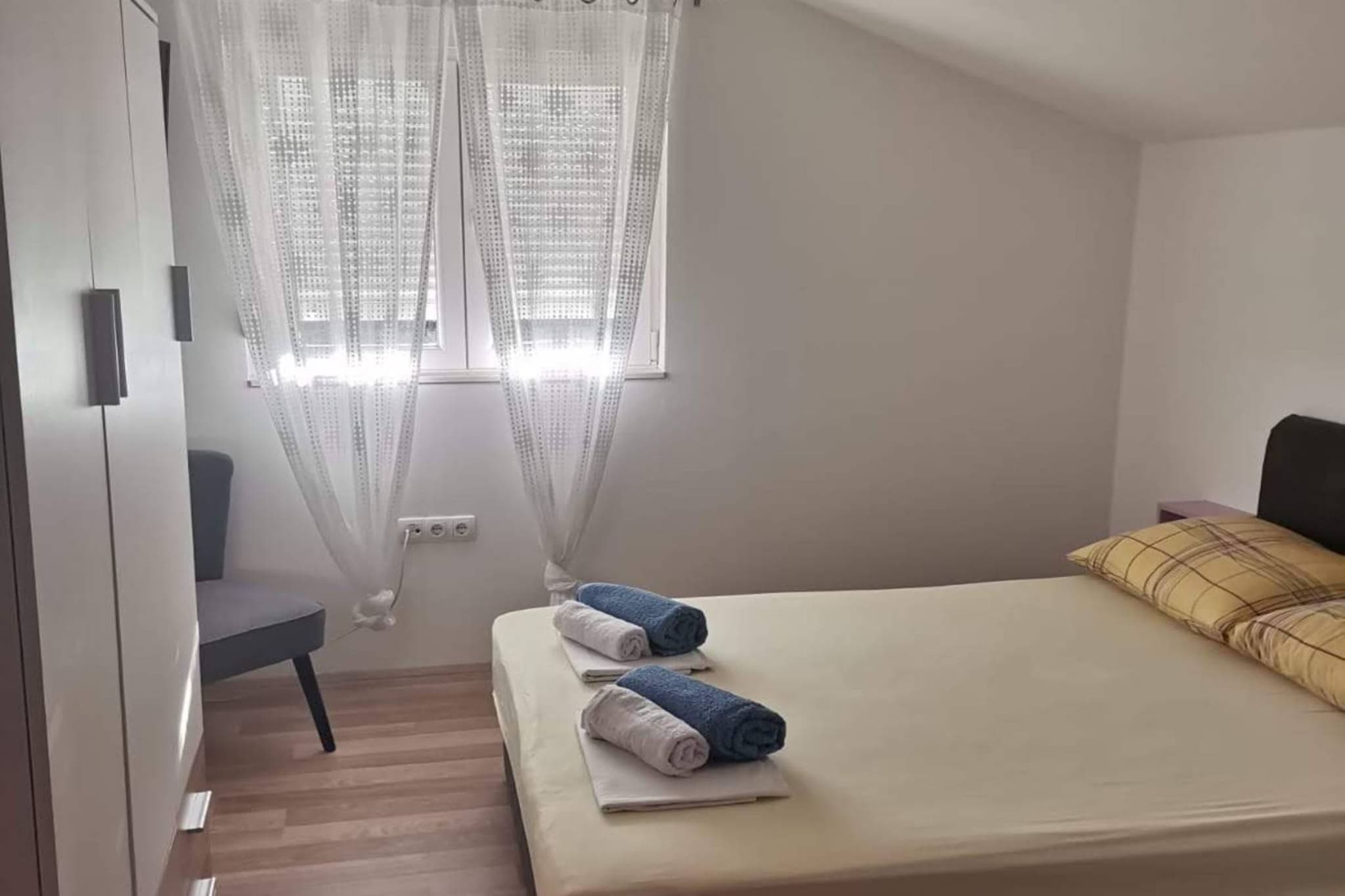 Luxury Seget Donji Apartments with Terrace and Sea View - Two Bedroom Apartment with Terrace and Sea View-Bedroom