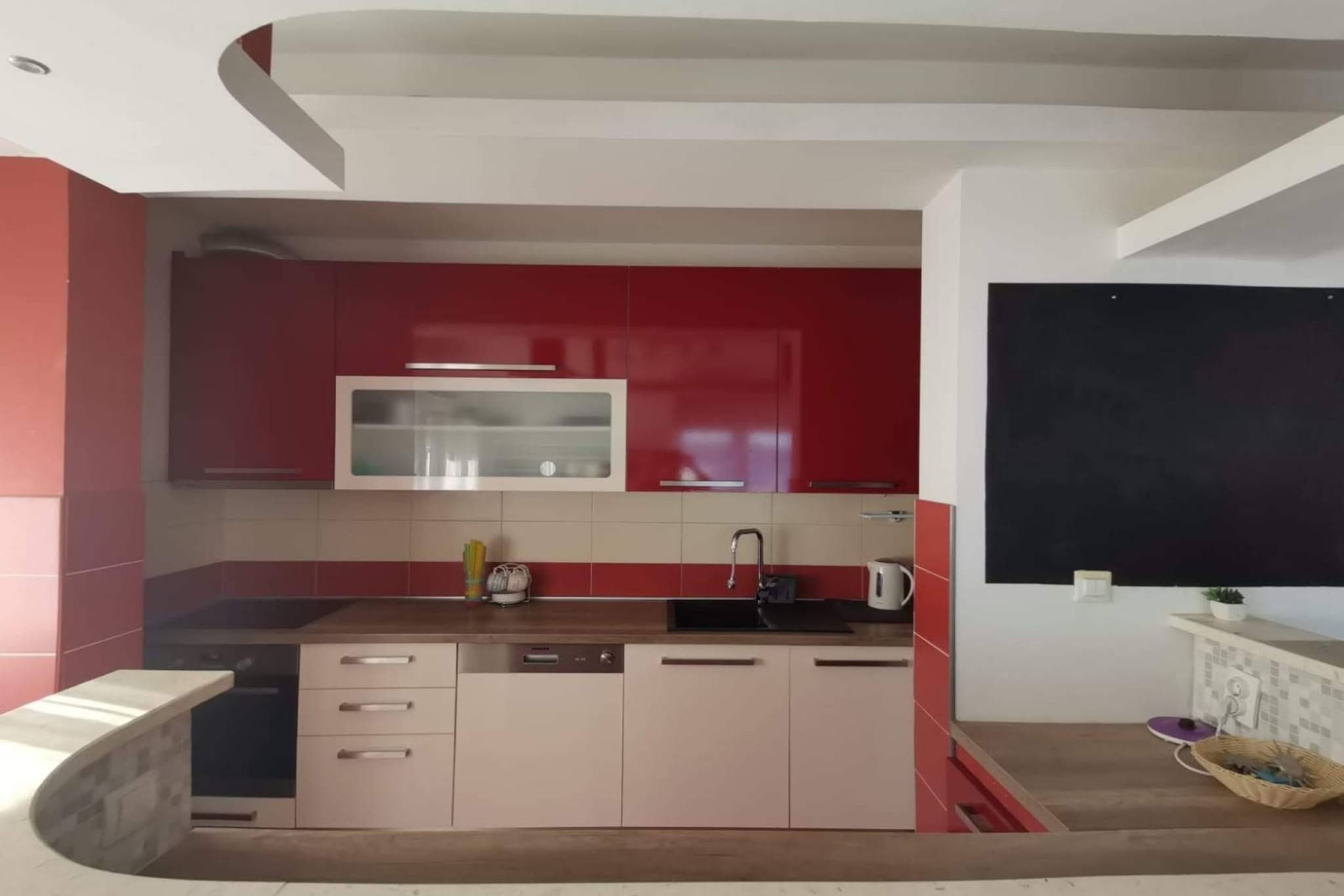 Luxury Seget Donji Apartments with Terrace and Sea View - Two Bedroom Apartment with Terrace and Sea View-Kitchen