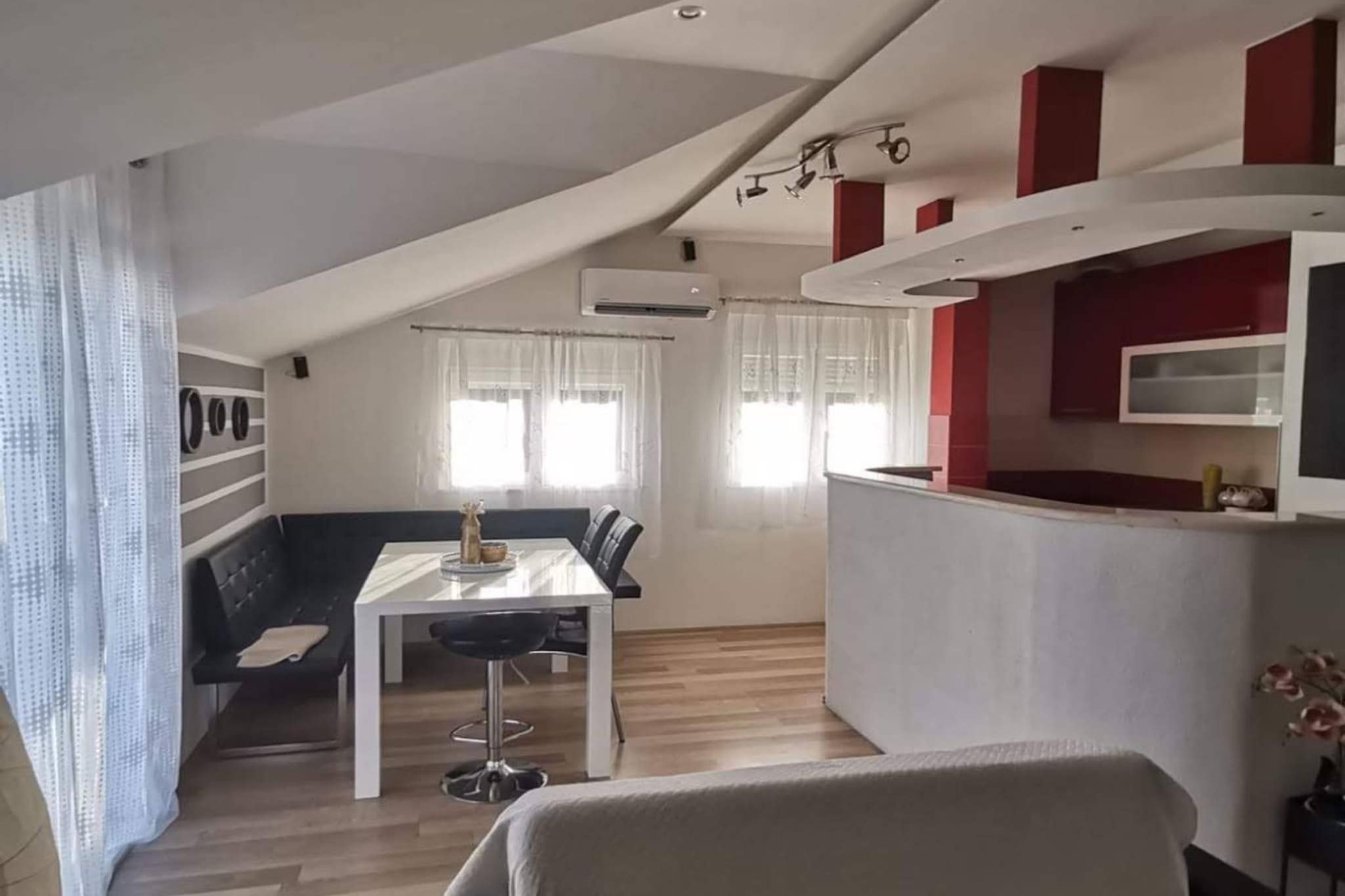 Luxury Seget Donji Apartments with Terrace and Sea View - Two Bedroom Apartment with Terrace and Sea View-Kitchen