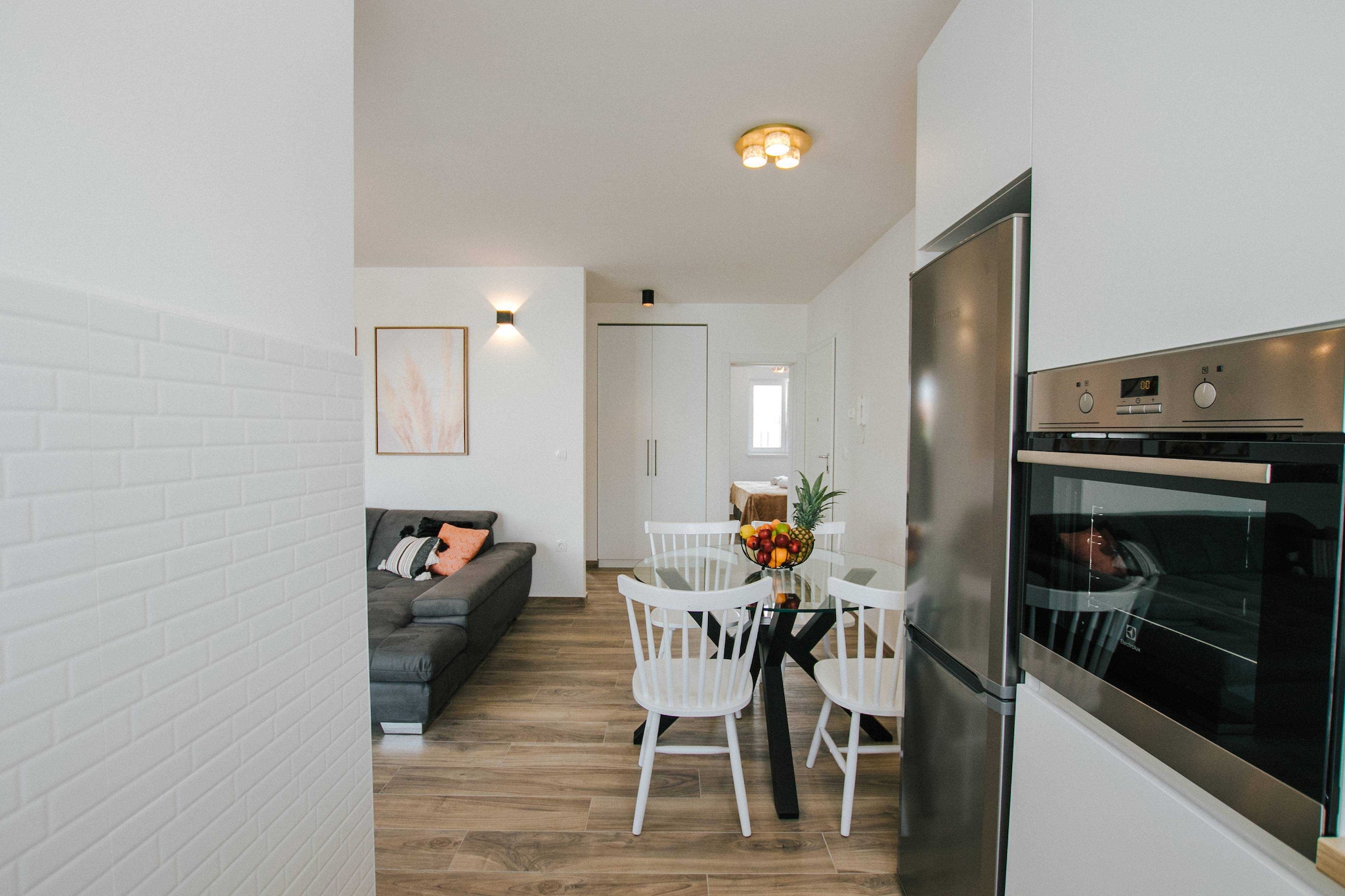 Spacious Luxury Trogir Apartments - Classic Two Bedroom Apartment (Coral)-Wohnzimmer