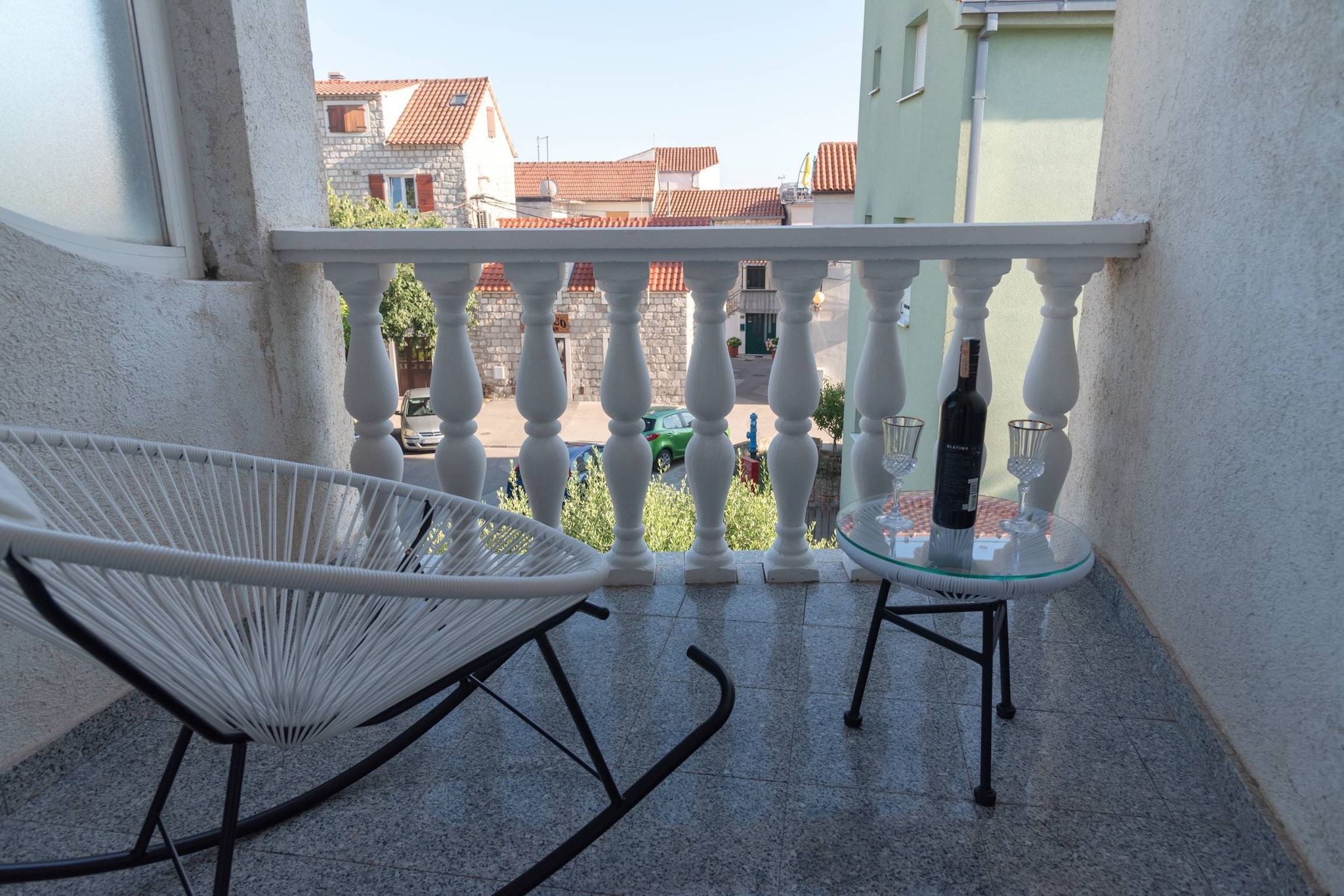 Kastel Gomilica Cozy and Stylish Apartments near the Sea - Classic One Bedroom Apartment (owner II)-Balcon-terrasse