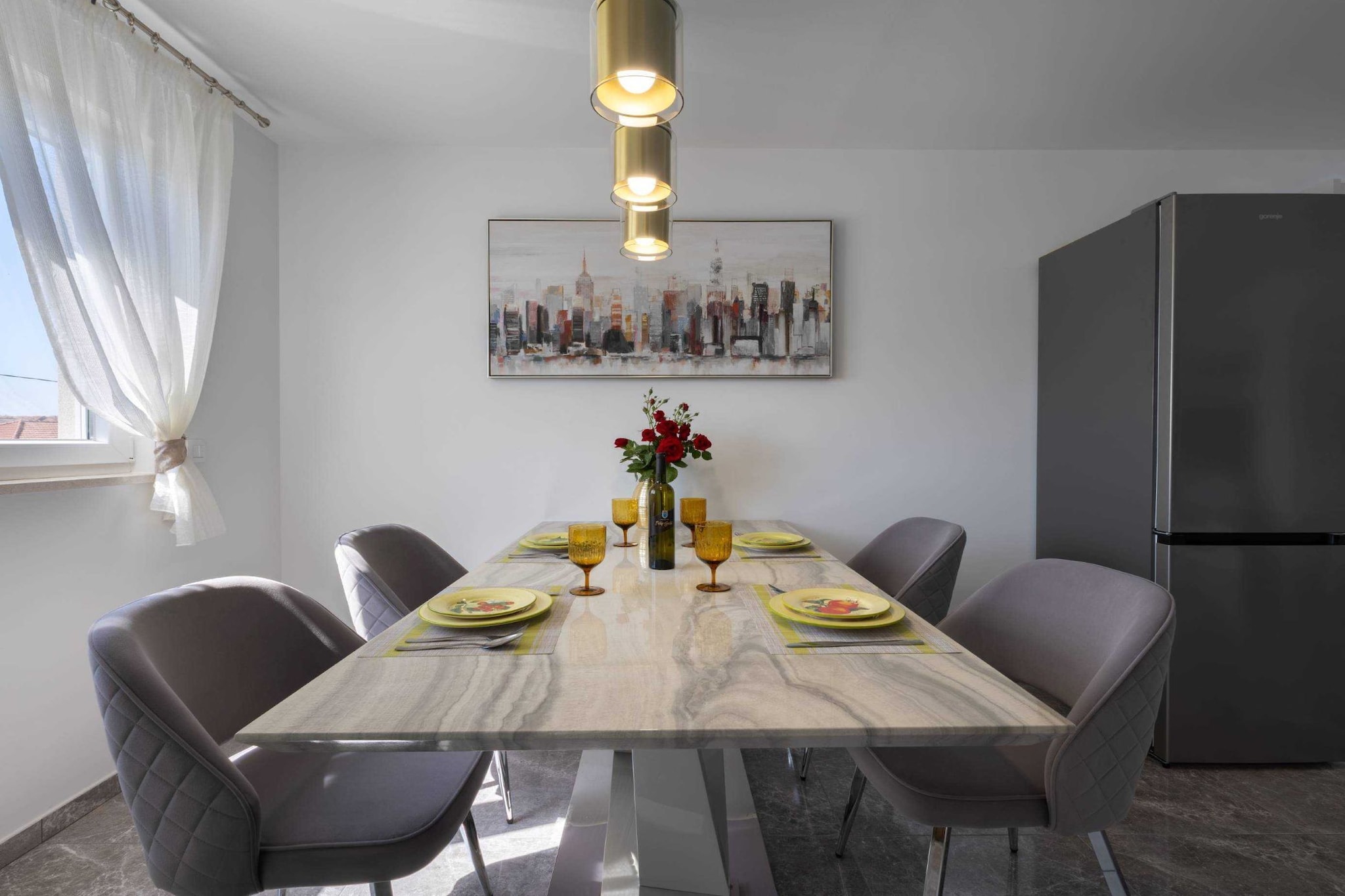Kastel Stari Sunny Downtown Apartment with Terrace - One Bedroom Apartment with Terrace-Esszimmer