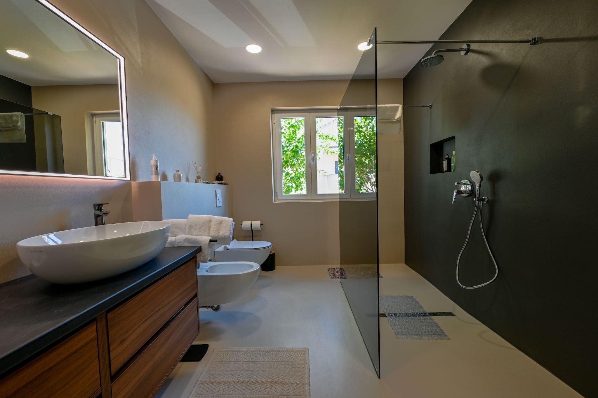 Modern and Stylish Rovinj Apartments with Terrace - Standard One Bedroom Apartment with Terrace (owner Apricot)-Badezimmer