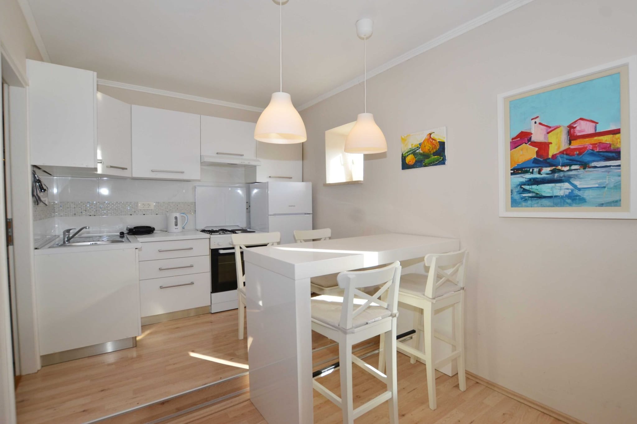 Classy and Modern Old Town Quarter Apartment - One Bedroom Apartment with Sea View-Kitchen