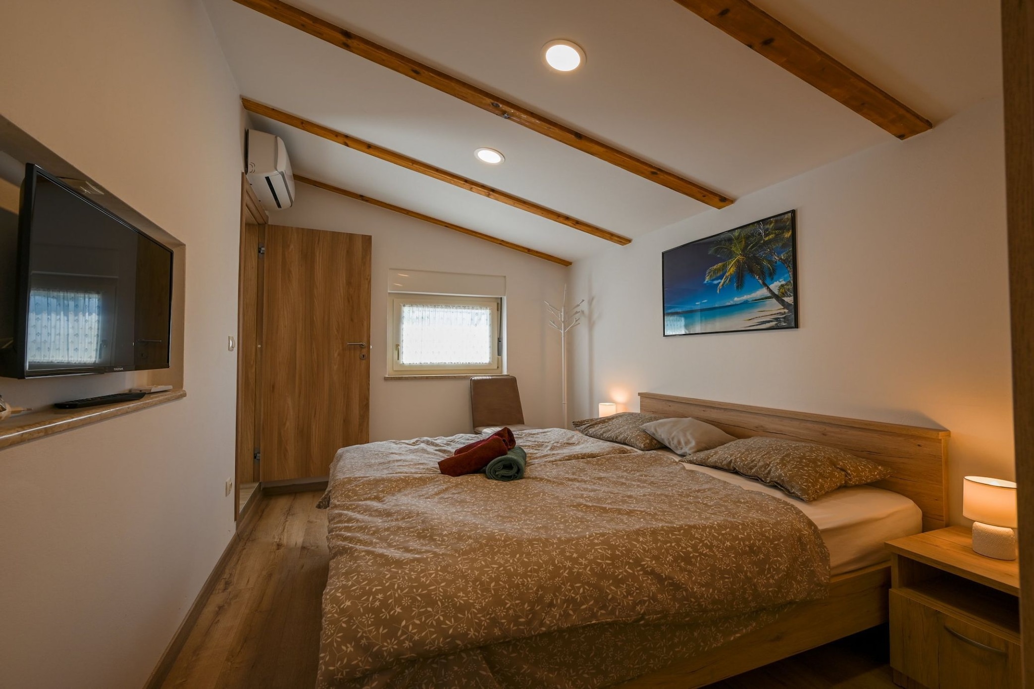 Rovinj Countryside Escape Holiday Home - Two Bedroom Holiday Home with Terrace-Bedroom