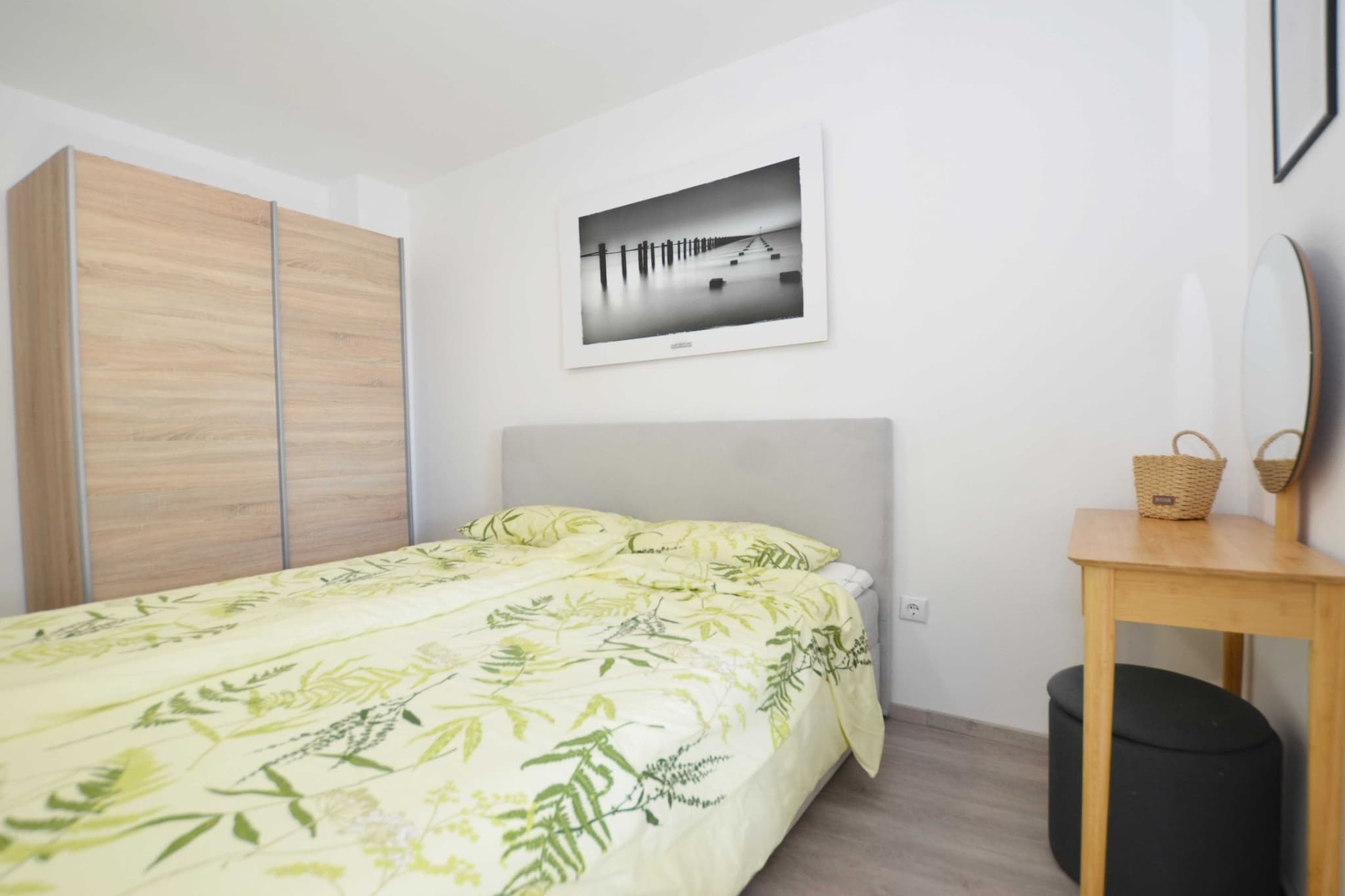 Tranquil and Bright Apartment with Loggia - Two Bedroom Apartment with Loggia-Bedroom