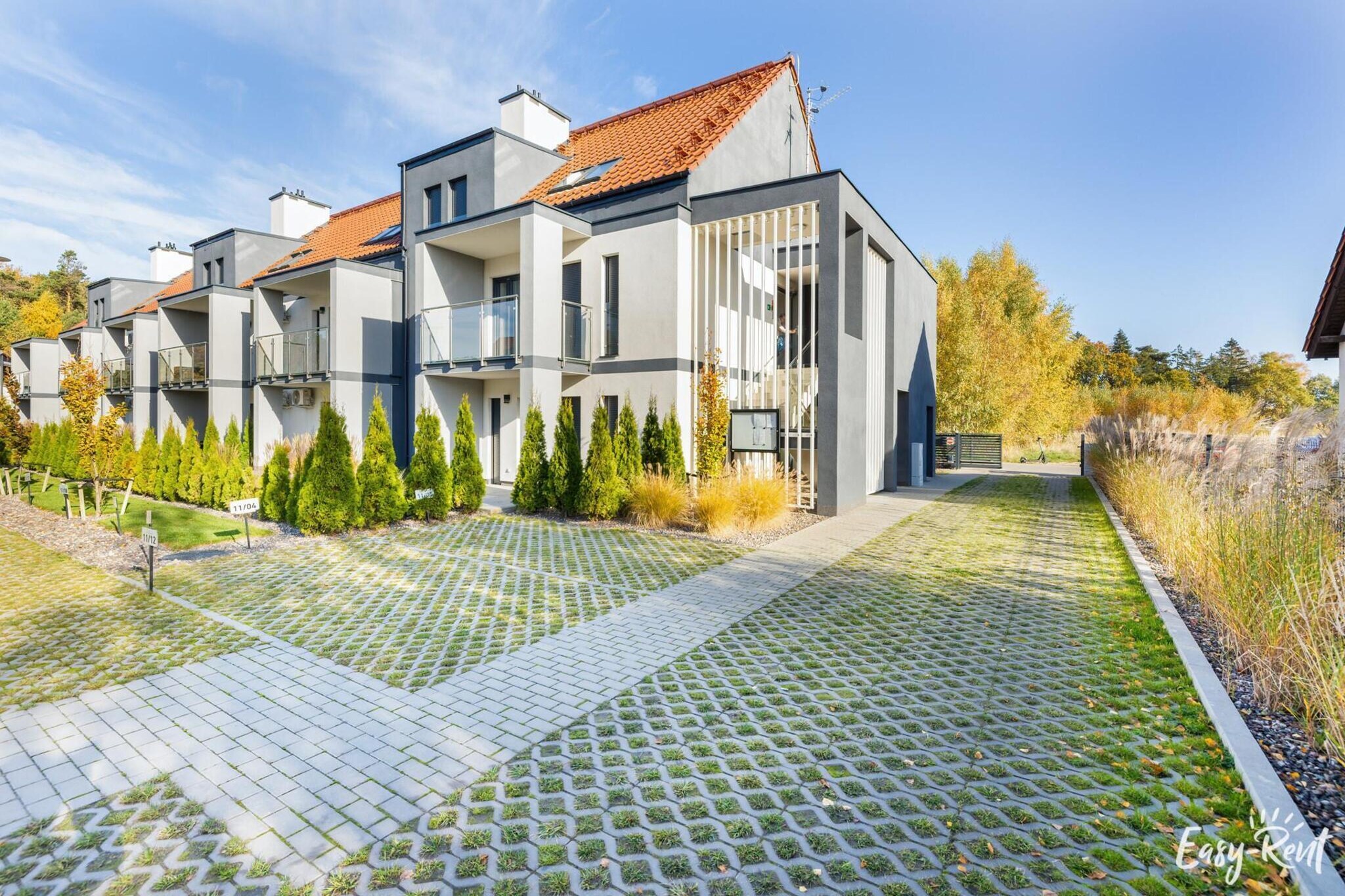 Apartament Zaciszna 11-3 Niechorze-Buitenkant zomer