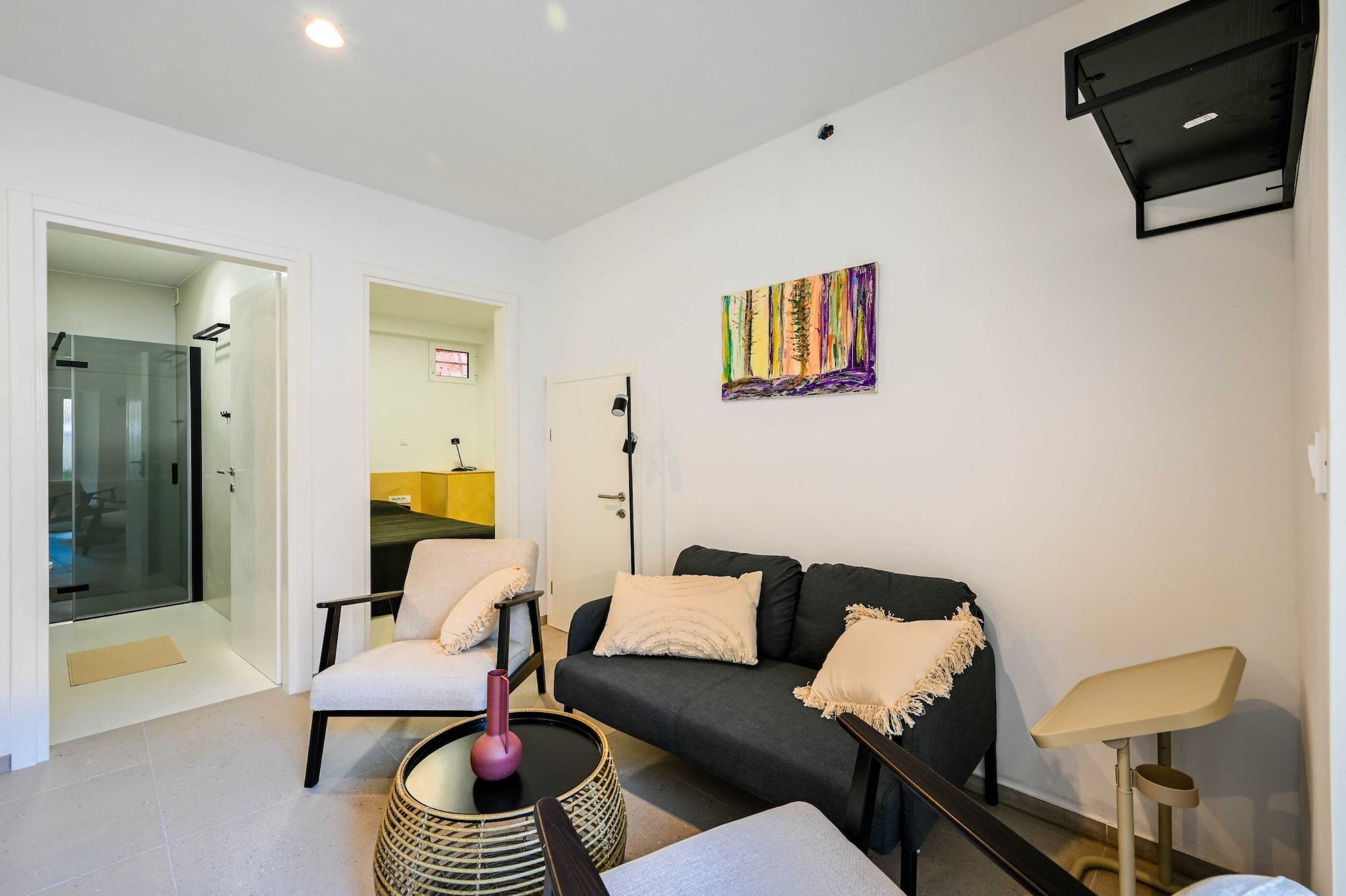 Smart and Cozy Downtown Rovinj Nooks - Two Bedroom Apartment-Woonkamer