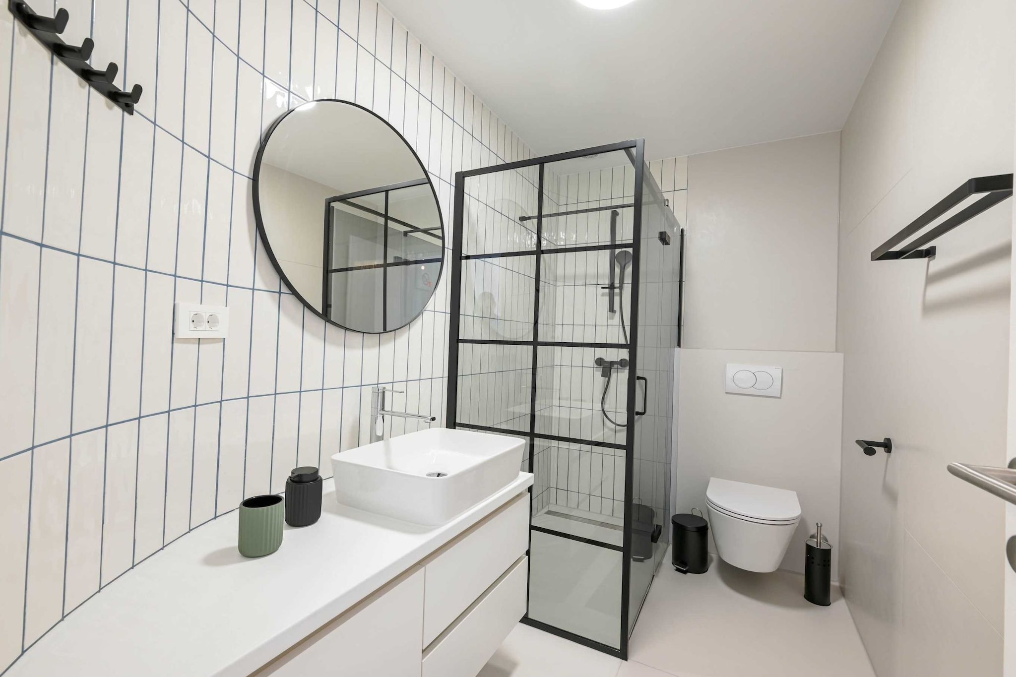 Smart and Cozy Downtown Rovinj Nooks - Studio Apartment (owner Blue One)-Bathroom