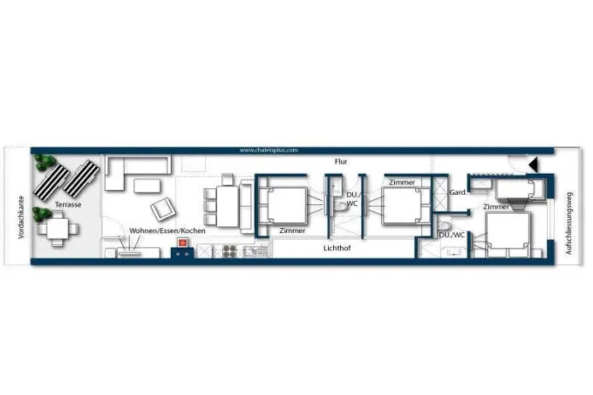 Residenz Wildkogelbahnen Top 9 - Plattegrond